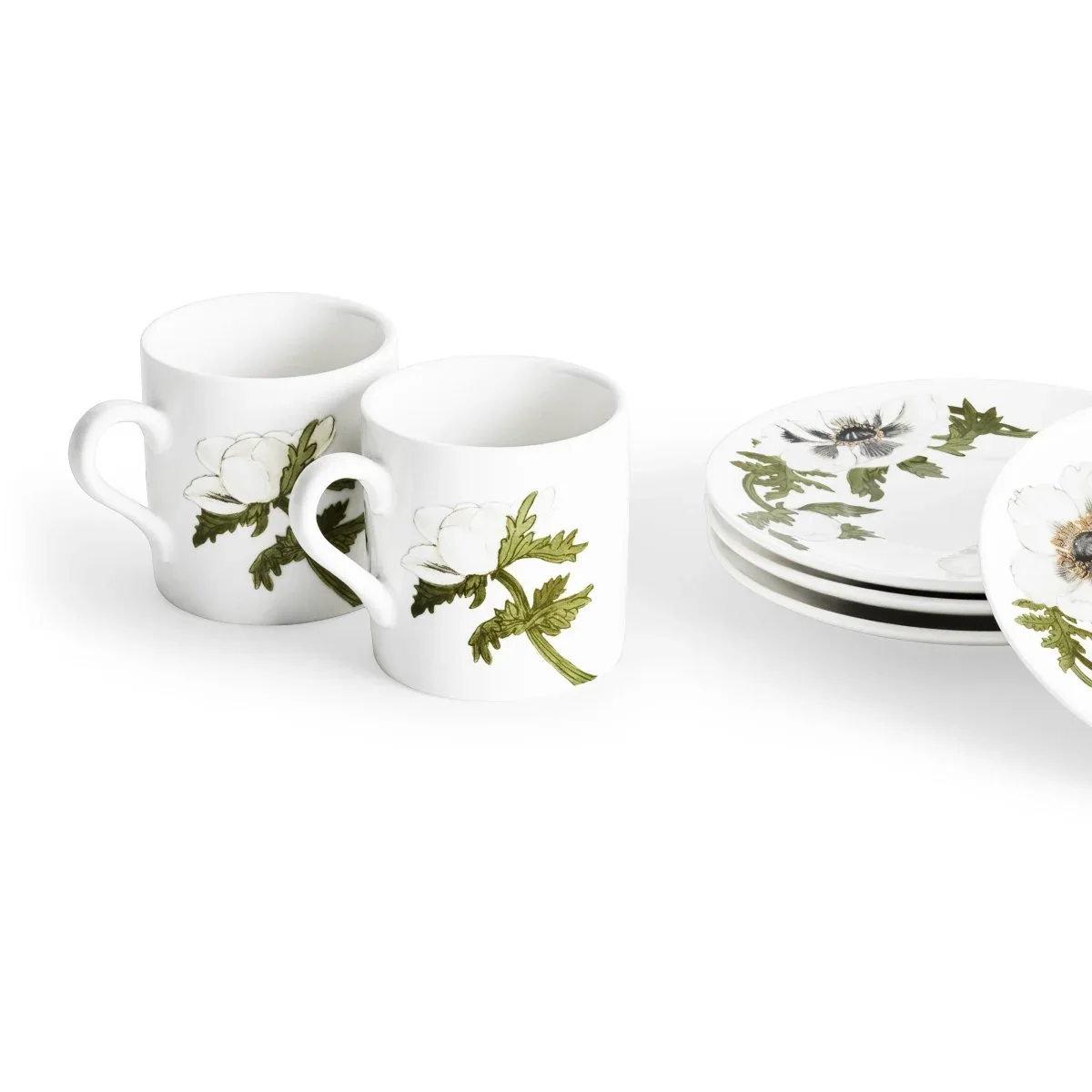 Anemone Painted Demitasse Set of 4 - Image 8