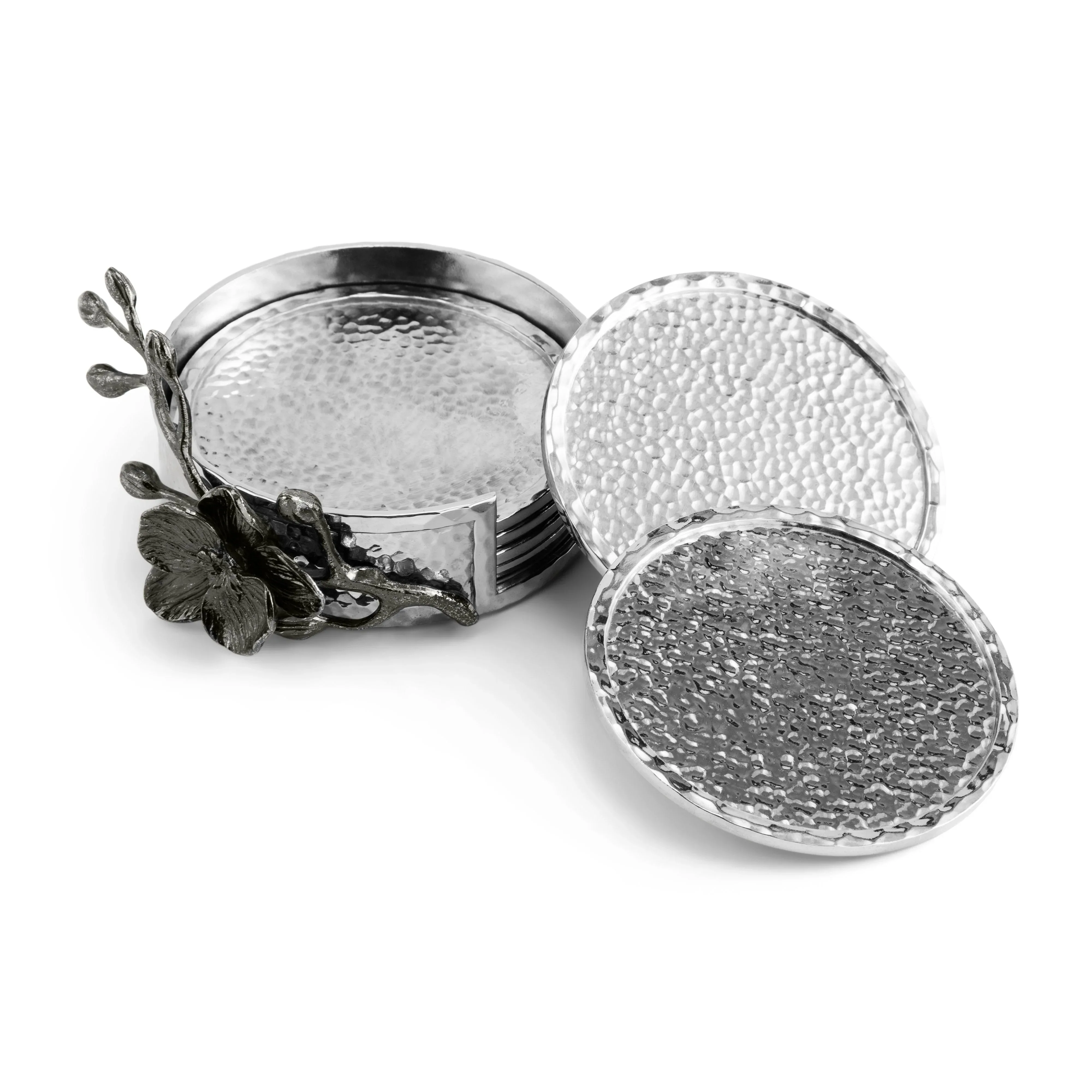Black Orchid Drink Coaster Set - Image 4