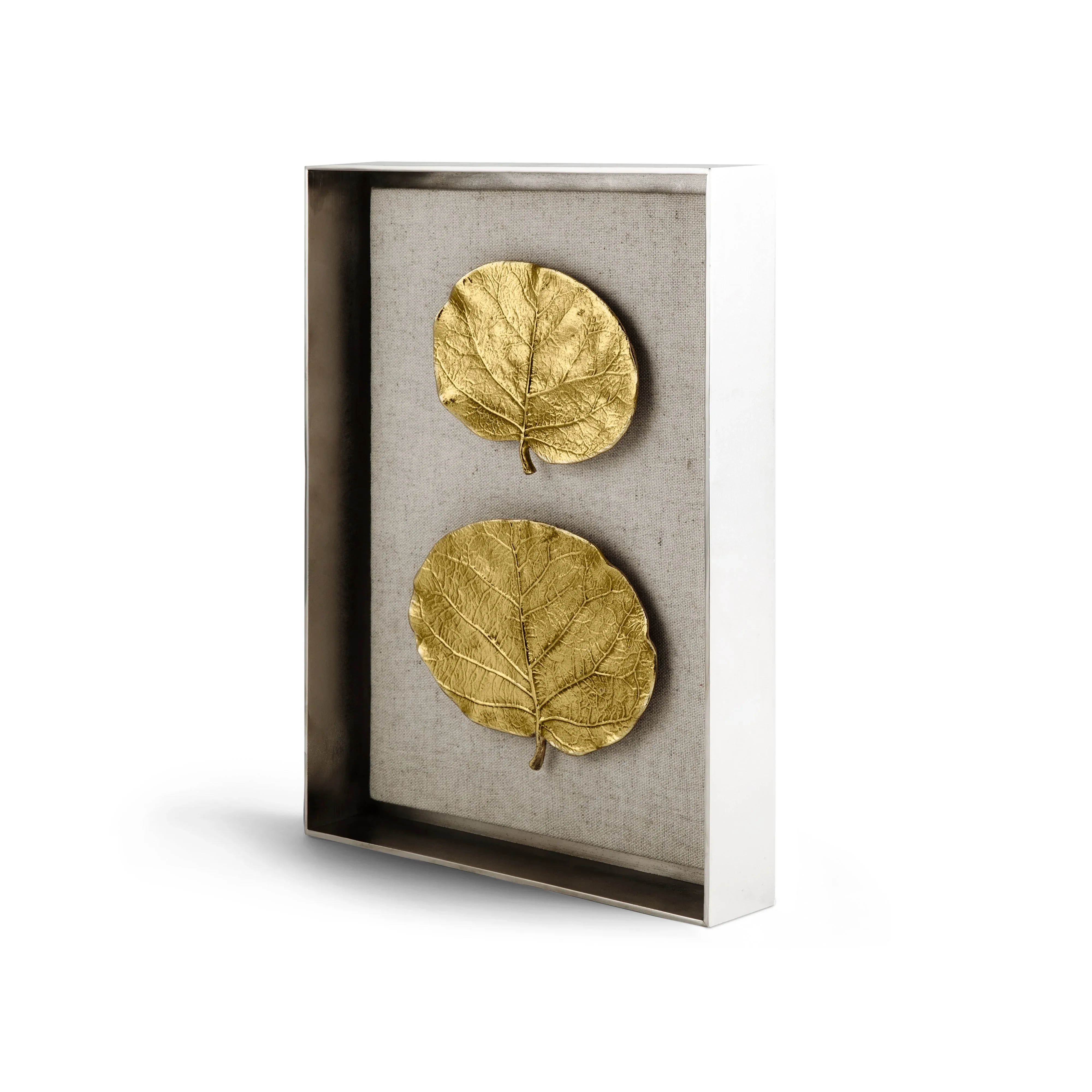 Botanical Leaf Fabric Shadow Box - Image 5