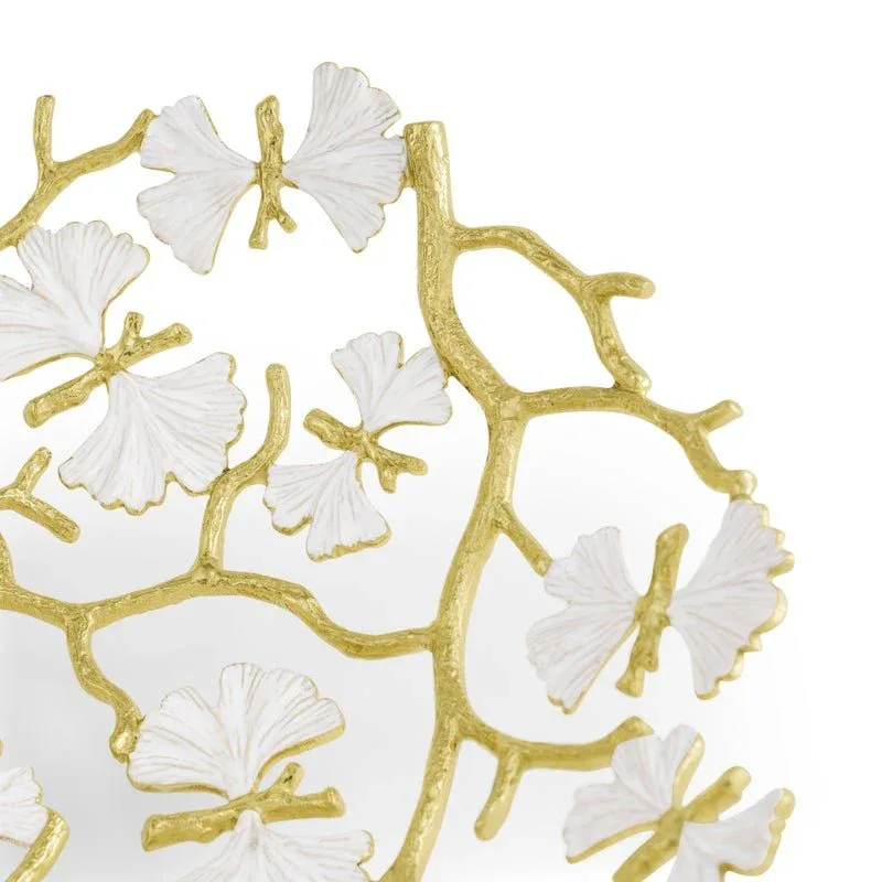 Butterfly Gingko Gold Bread Basket - Image 5