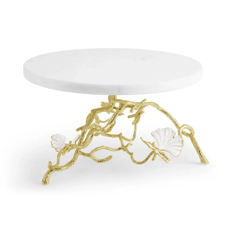 Butterfly Gingko Gold Cake Stand - Image 2