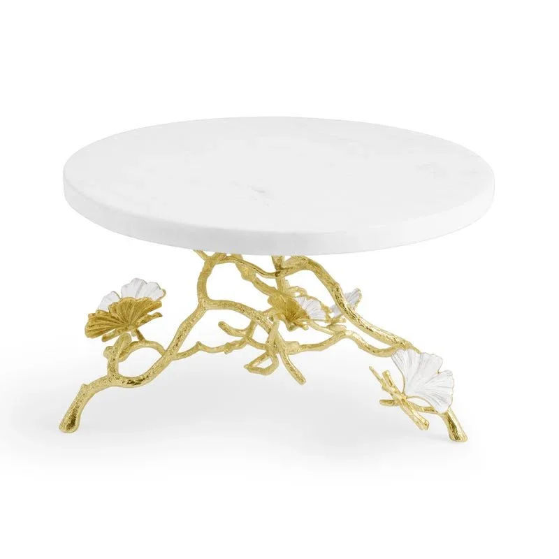 Butterfly Gingko Gold Cake Stand - Image 4