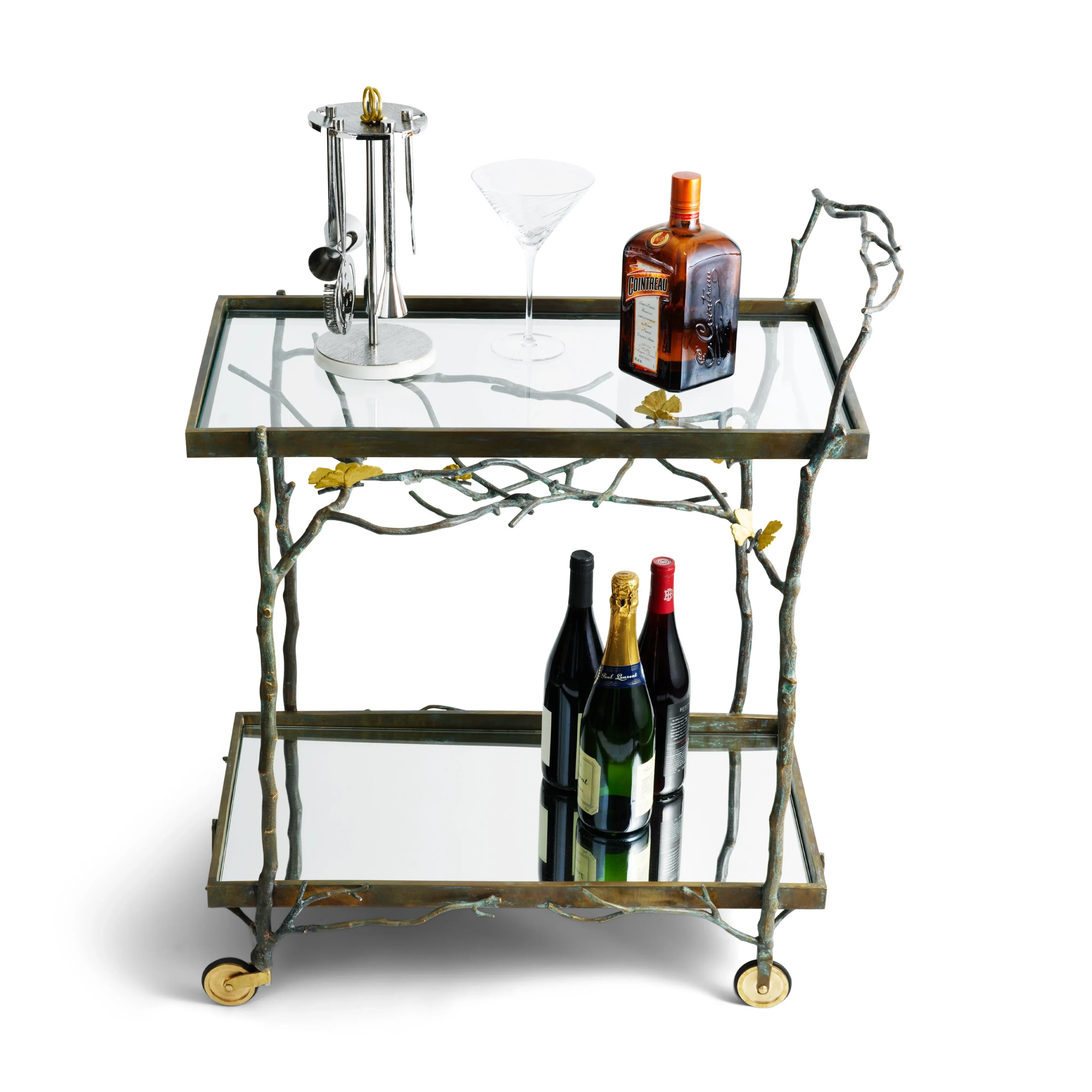 Butterfly Ginkgo Bar Cart - Image 2