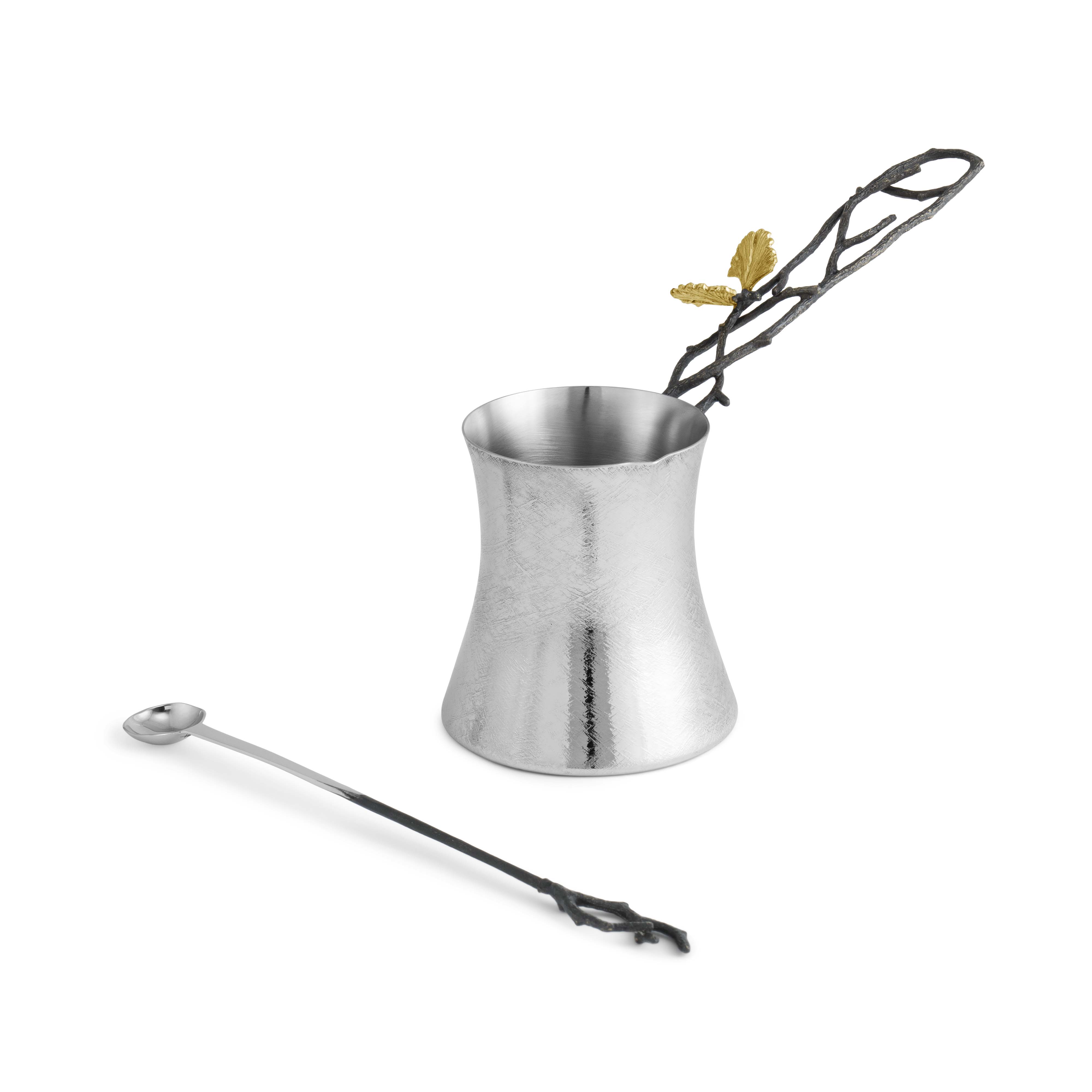 Butterfly Ginkgo Coffee Pot with Spoon - Image 8