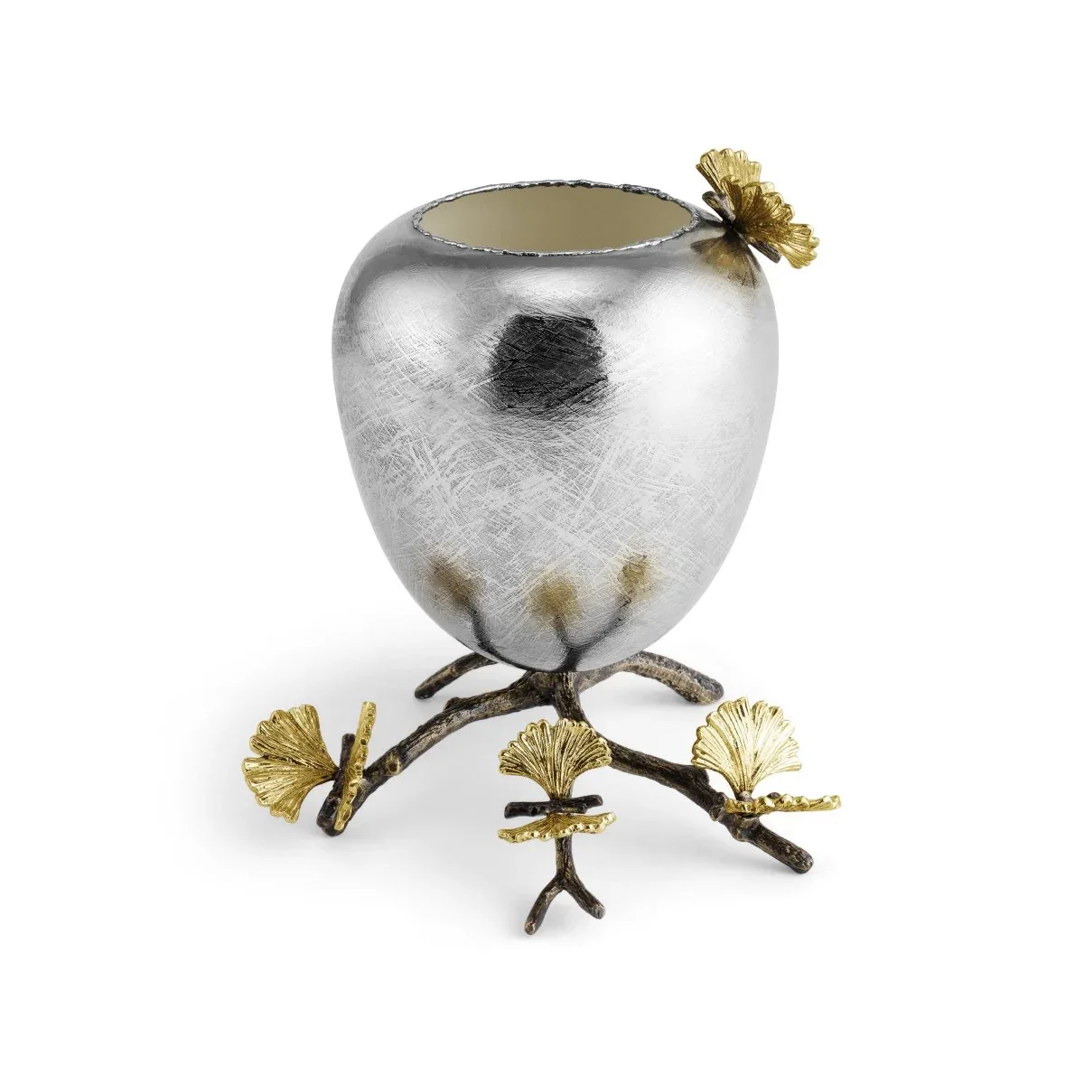 Butterfly Ginkgo Footed Vase - Image 5