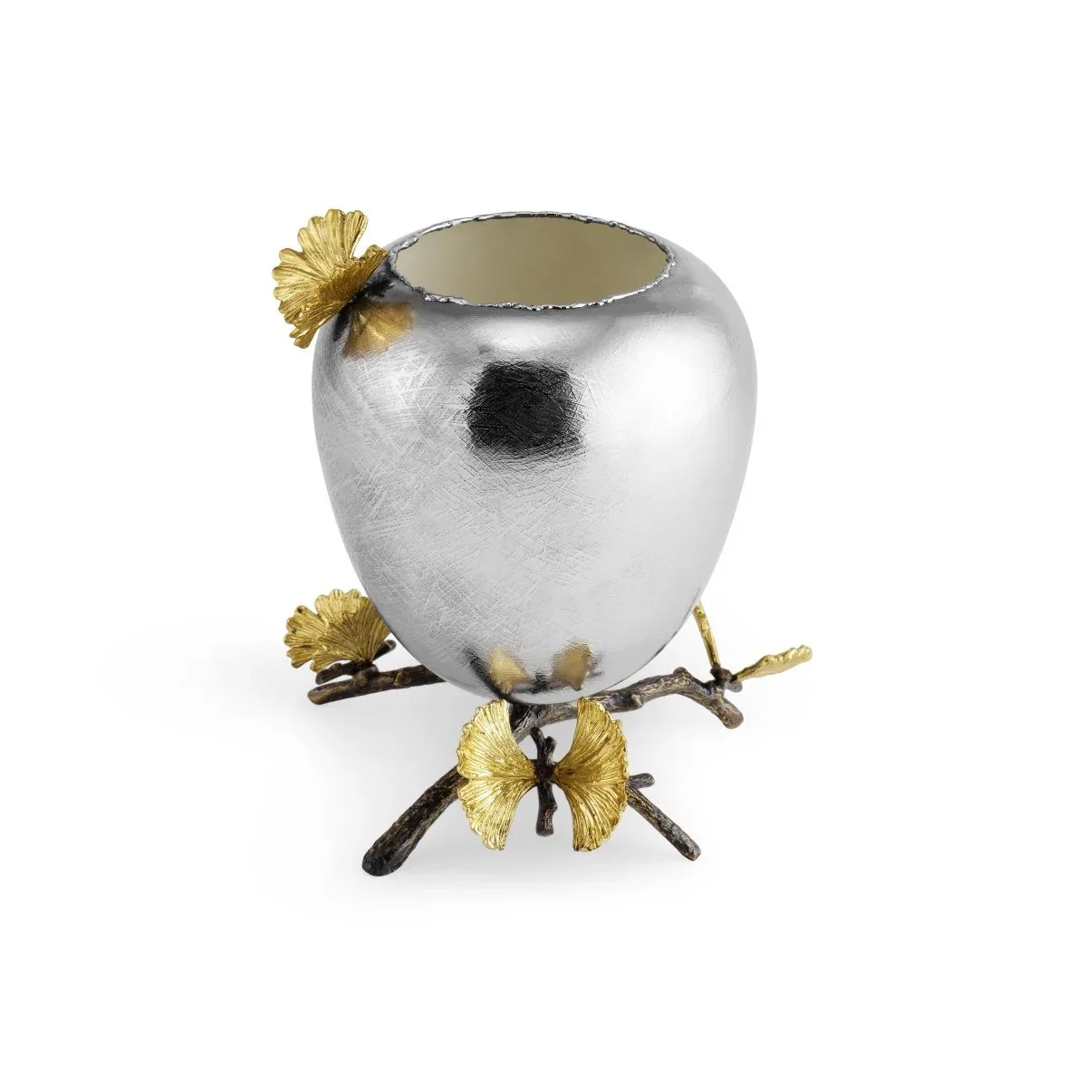 Butterfly Ginkgo Footed Vase - Image 7