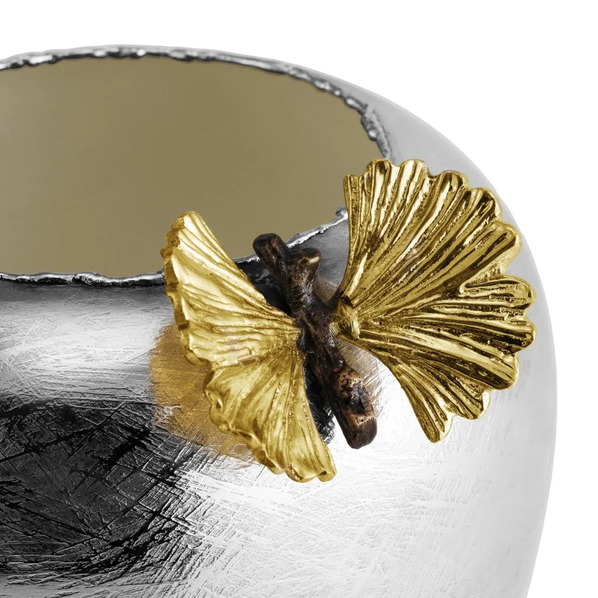 Butterfly Ginkgo Footed Vase - Image 8