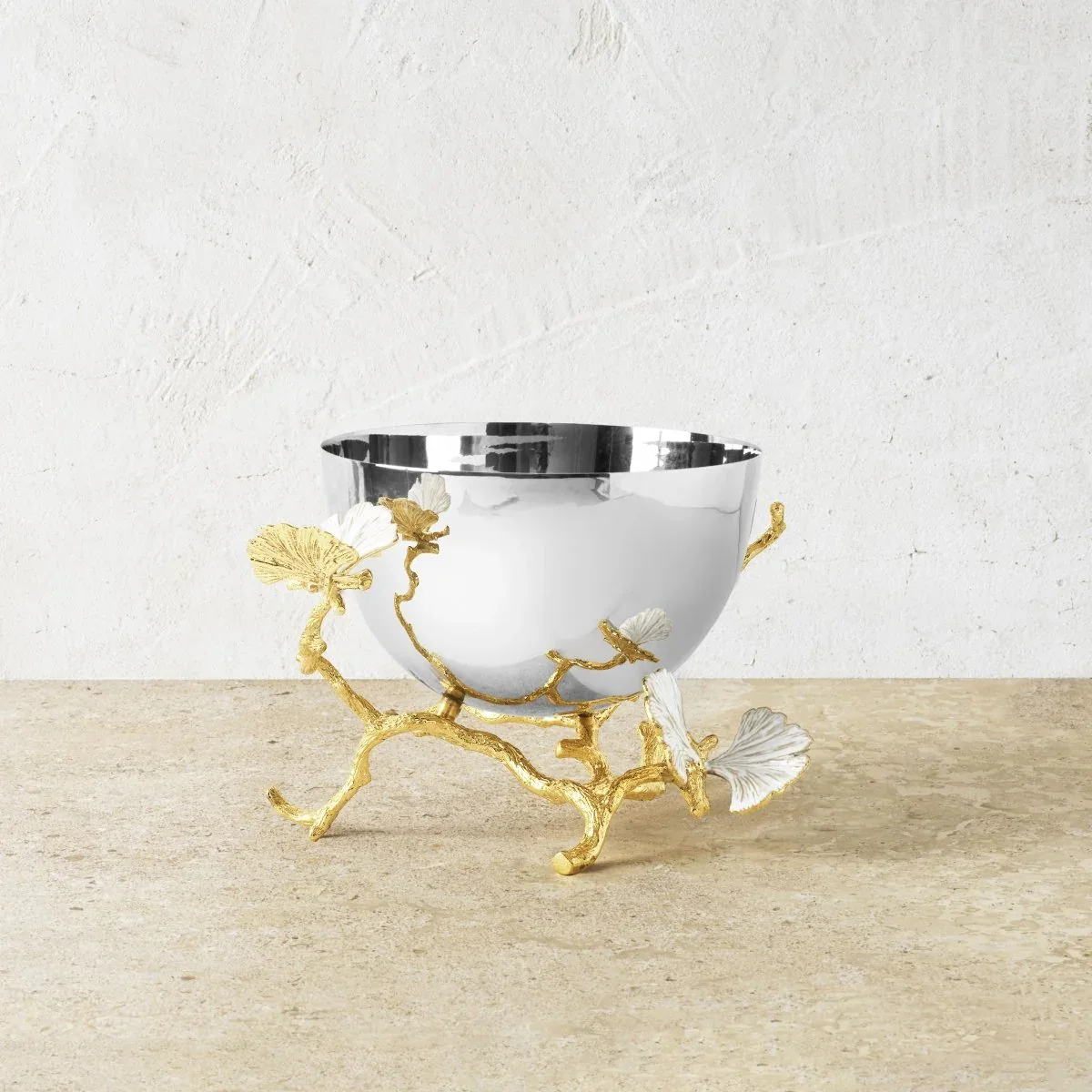 Butterfly Ginkgo Gold Bowl - Image 11