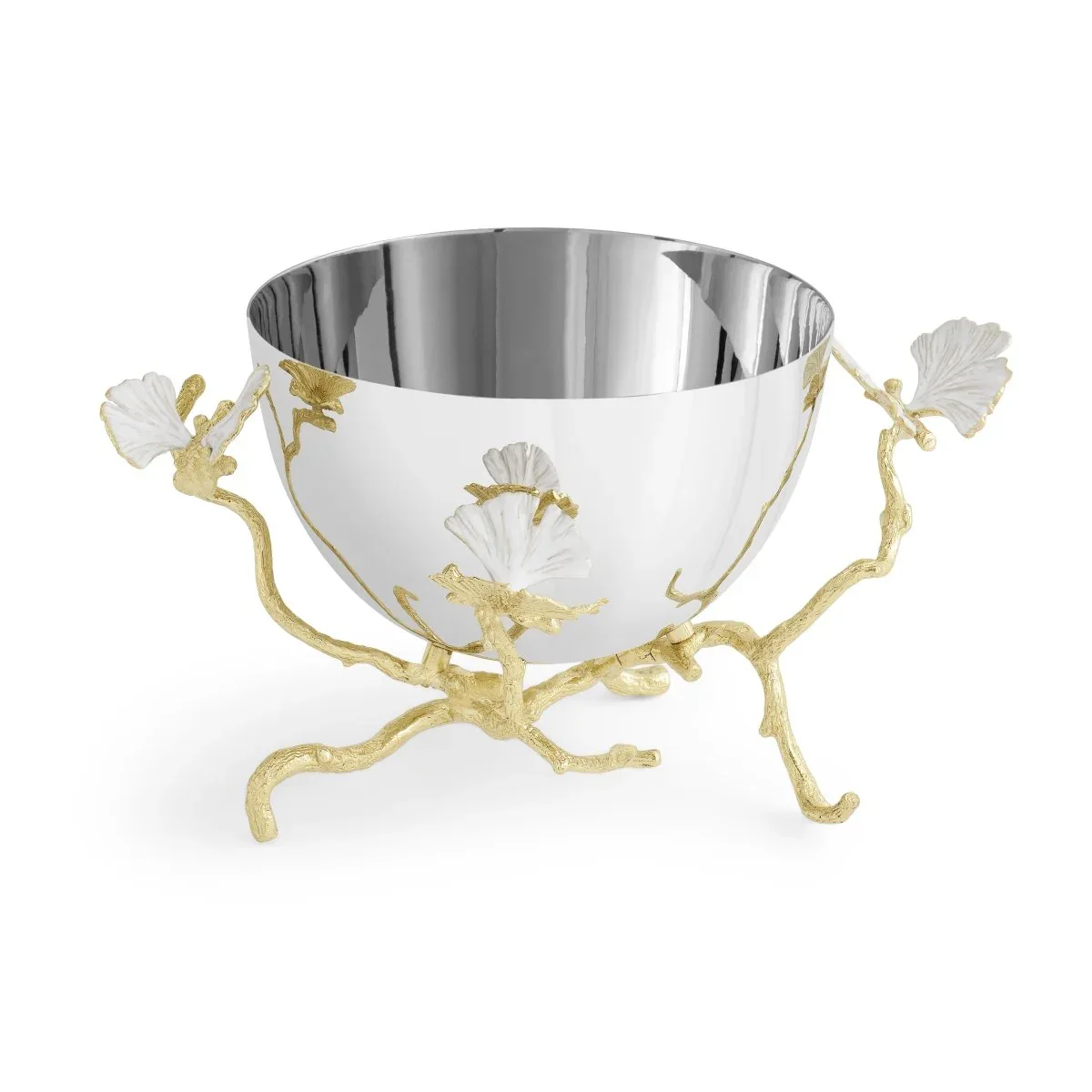 Butterfly Ginkgo Gold Bowl - Image 16