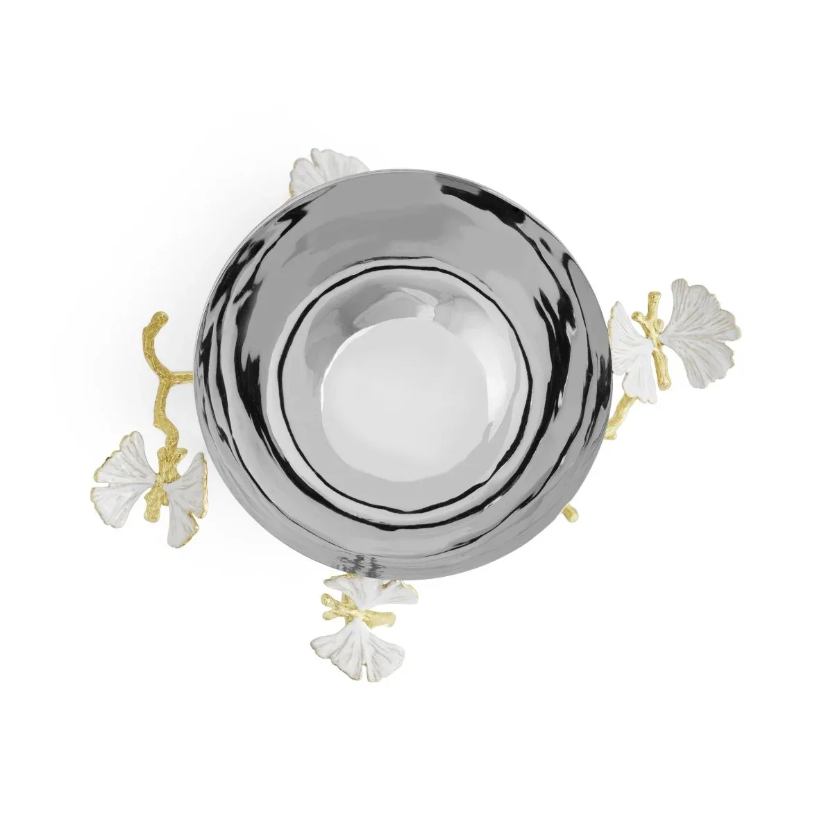 Butterfly Ginkgo Gold Bowl - Image 17