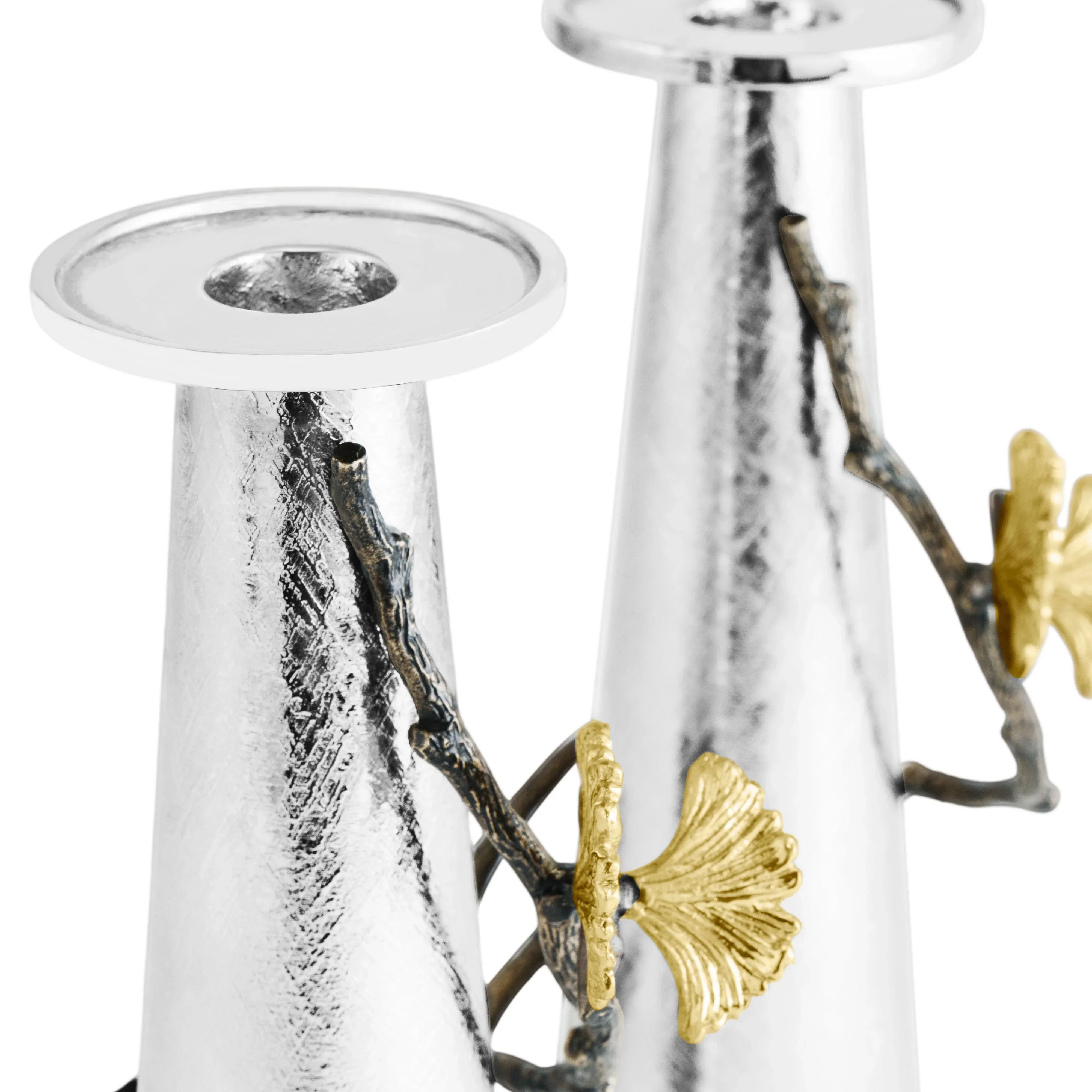 Butterfly Ginkgo Gold Candleholders - Image 4