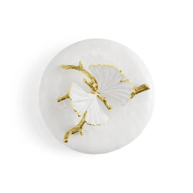 Butterfly Ginkgo Gold Porcelain Canister - Image 10