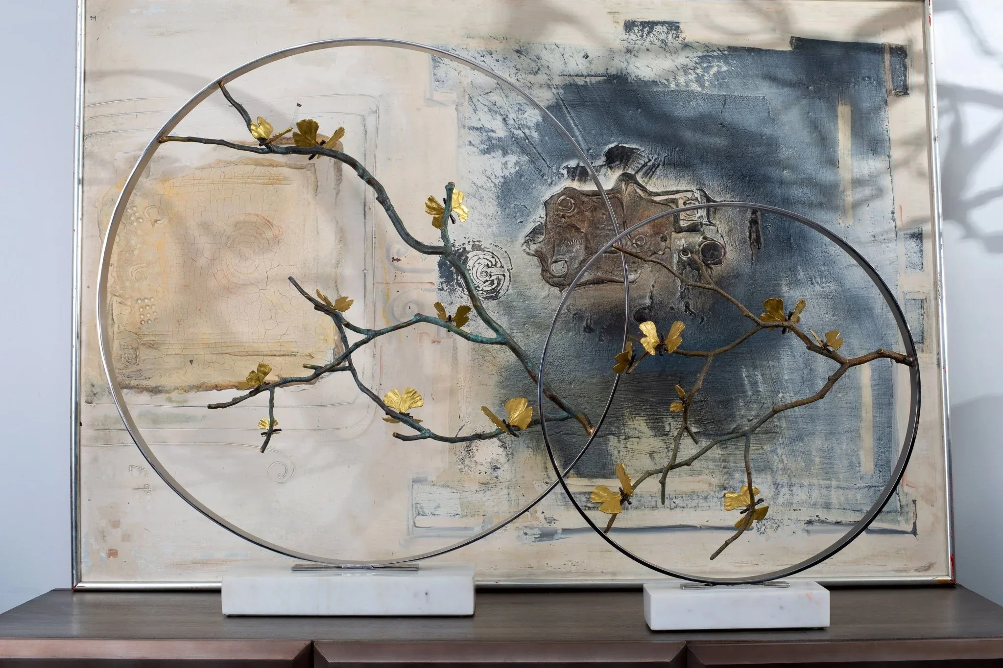Butterfly Ginkgo Moon Gate Sculpture - Image 5
