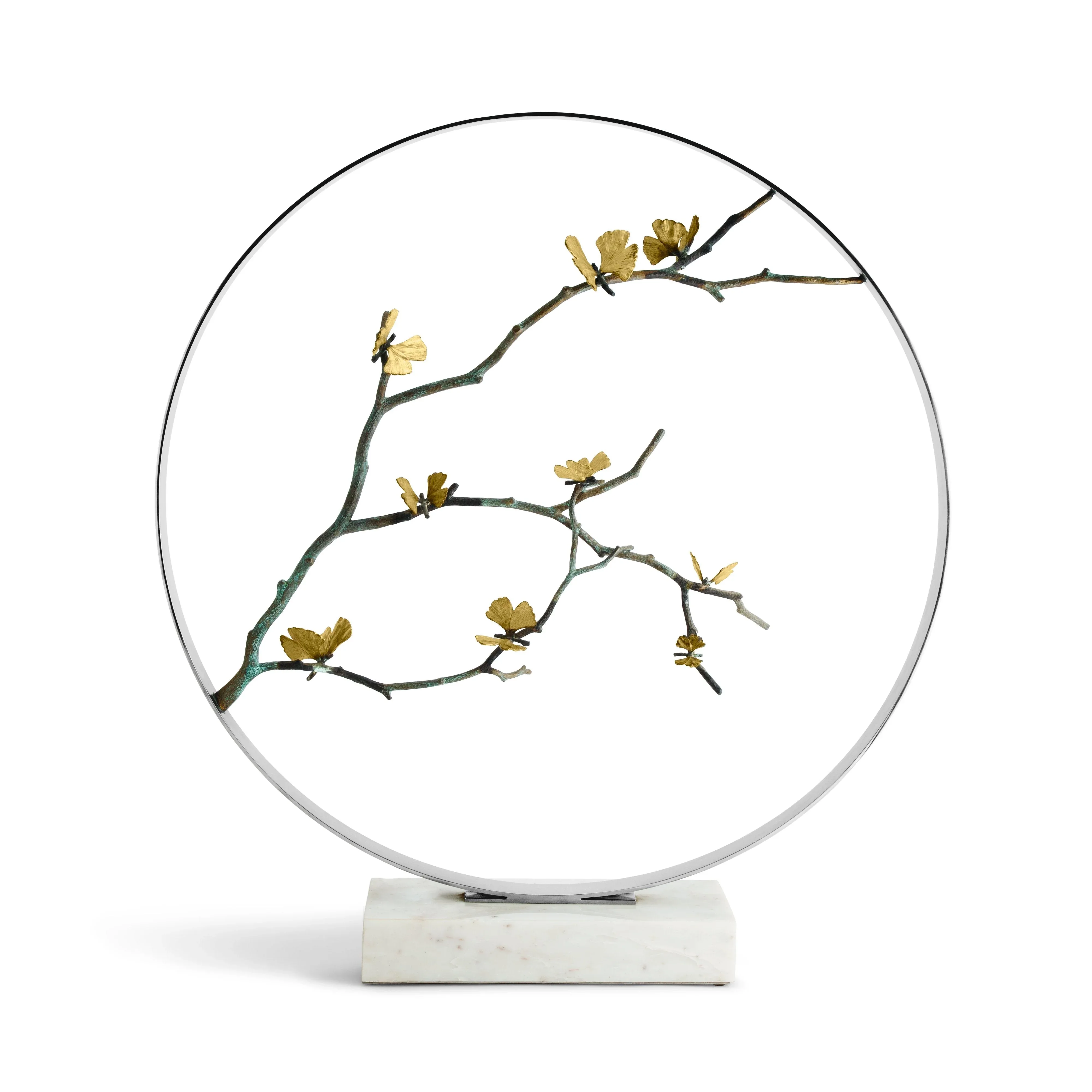 Butterfly Ginkgo Moon Gate Sculpture - Image 8