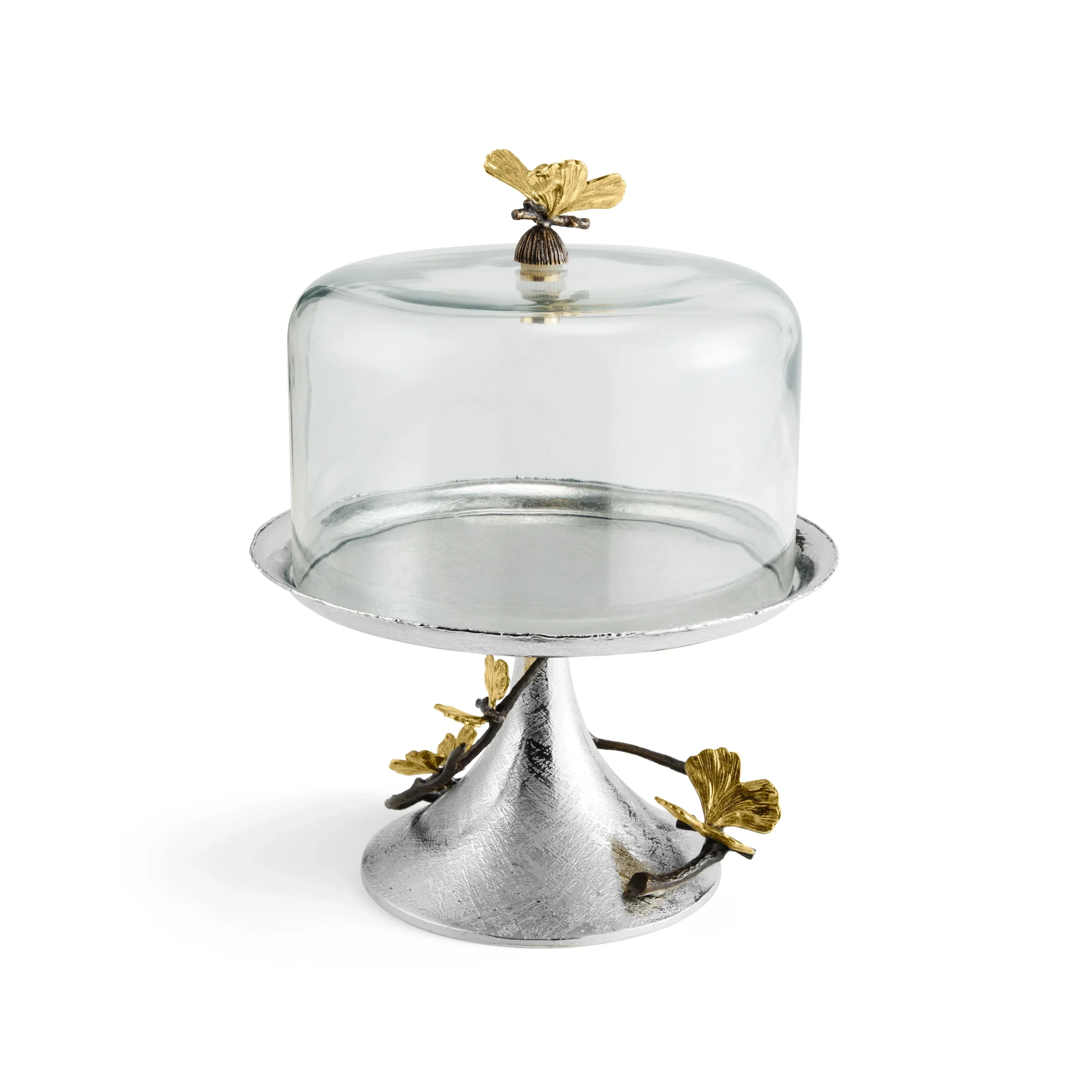 Butterfly Ginkgo Pastry Dish with Dome - Image 6
