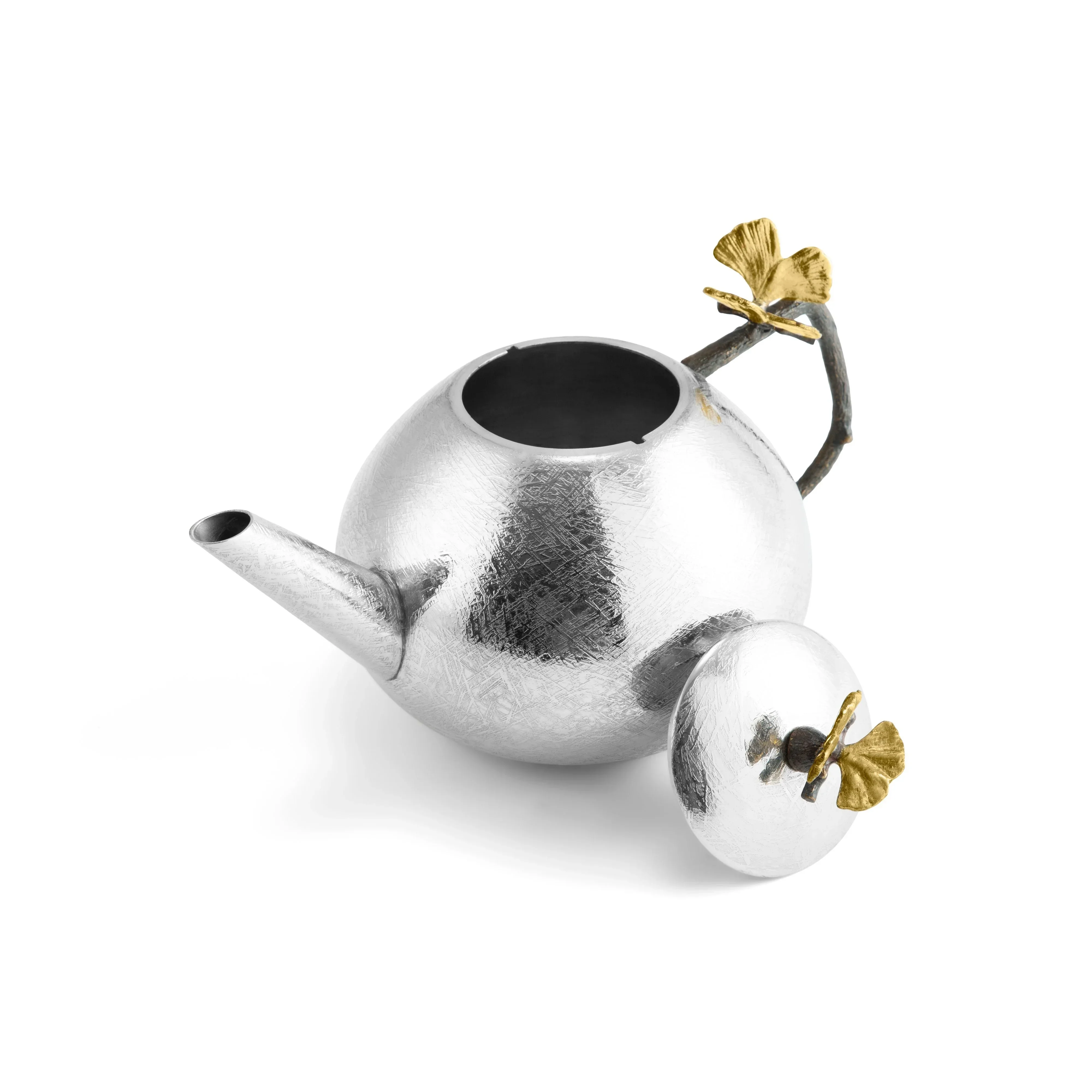 Butterfly Ginkgo Round Teapot - Image 5