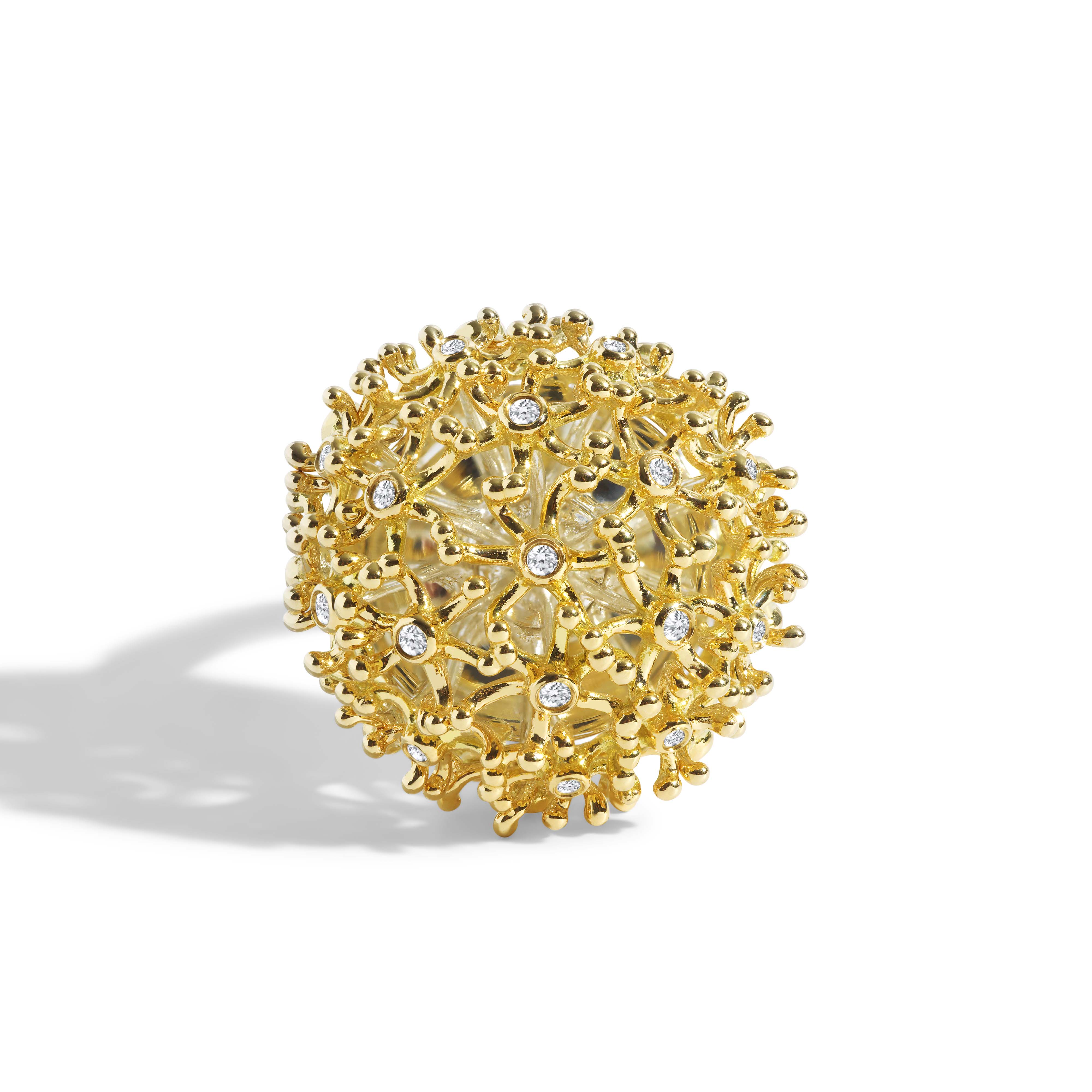 Dandelion Ring with Diamonds - Image 4