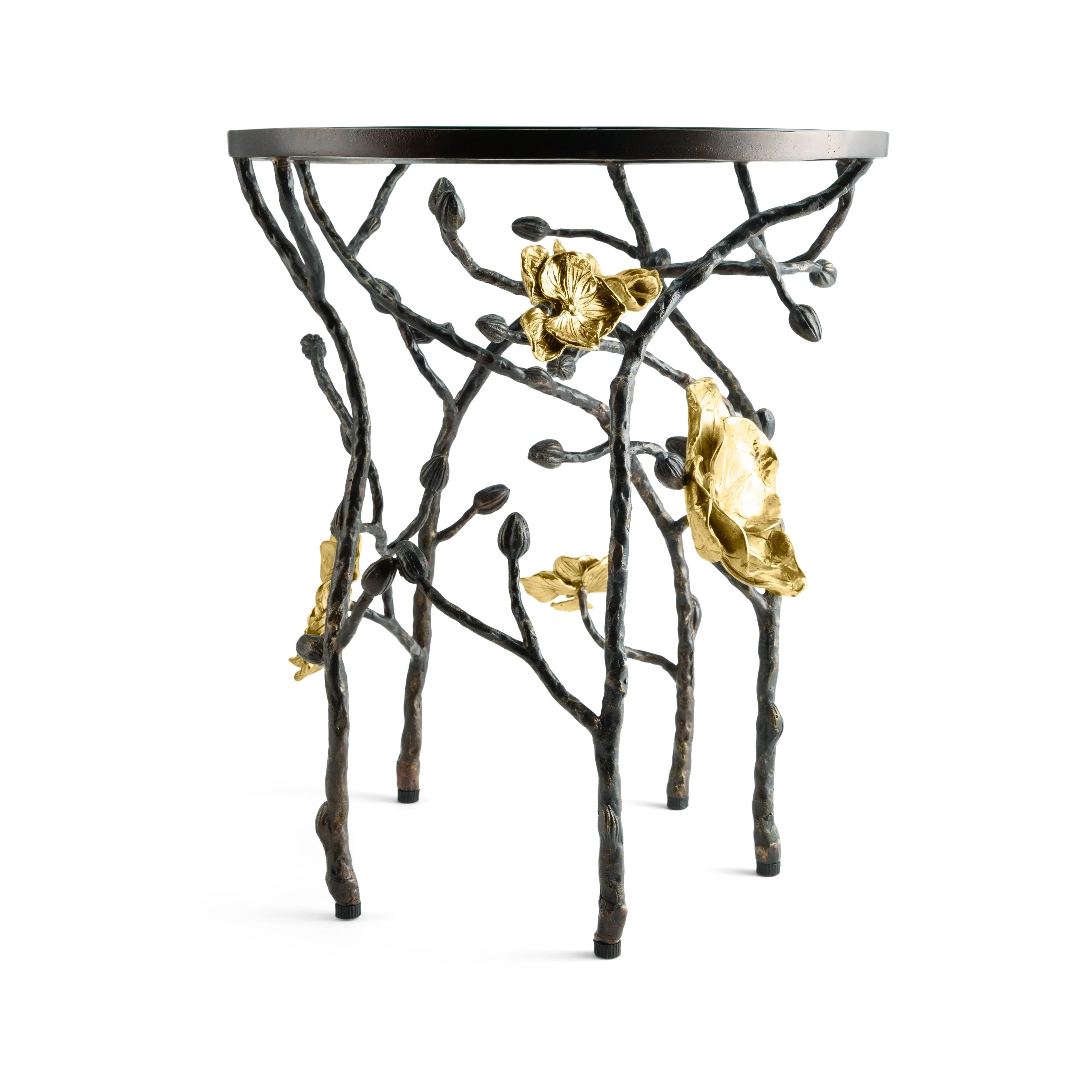 Gold Orchid Accent Table - Image 4