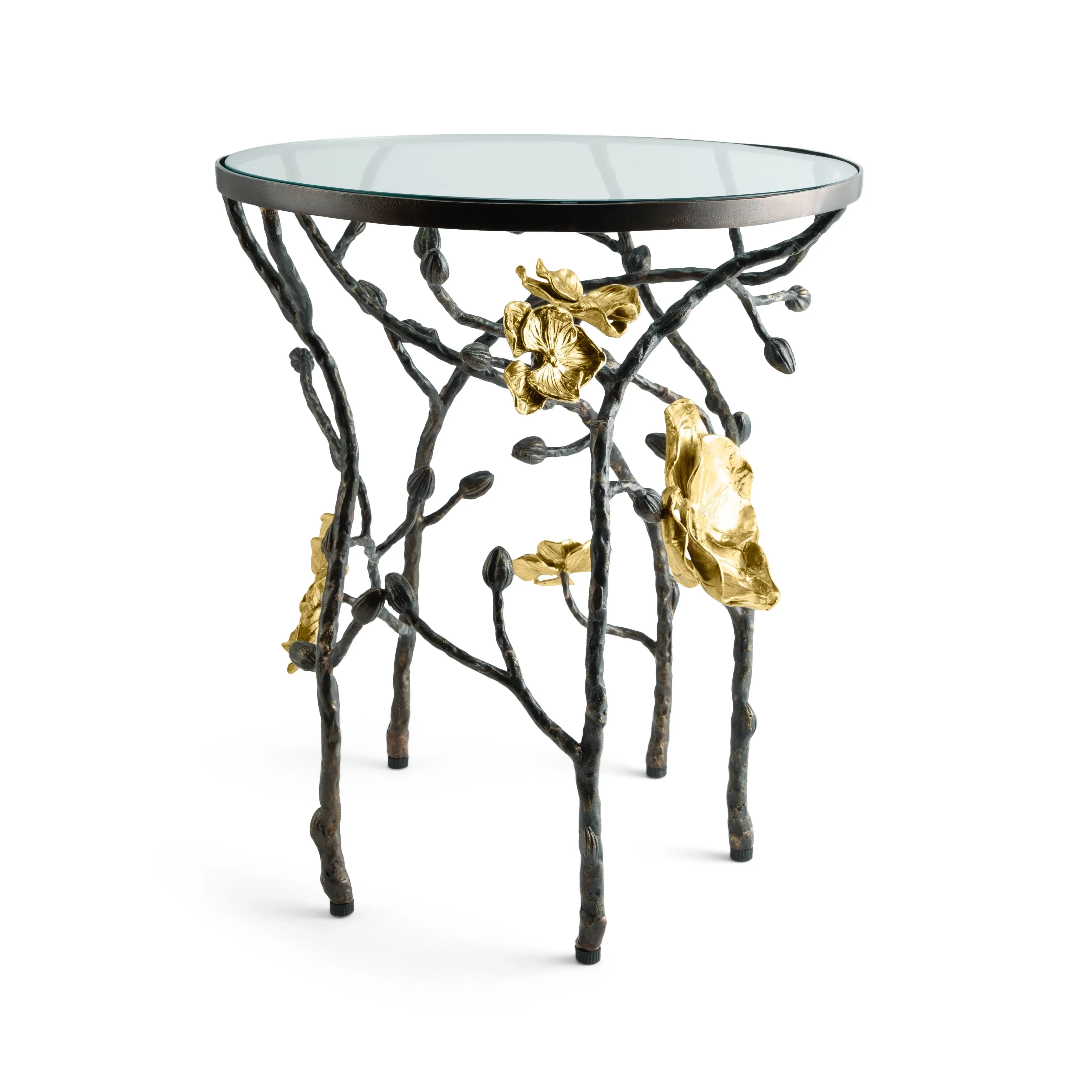 Gold Orchid Accent Table - Image 5