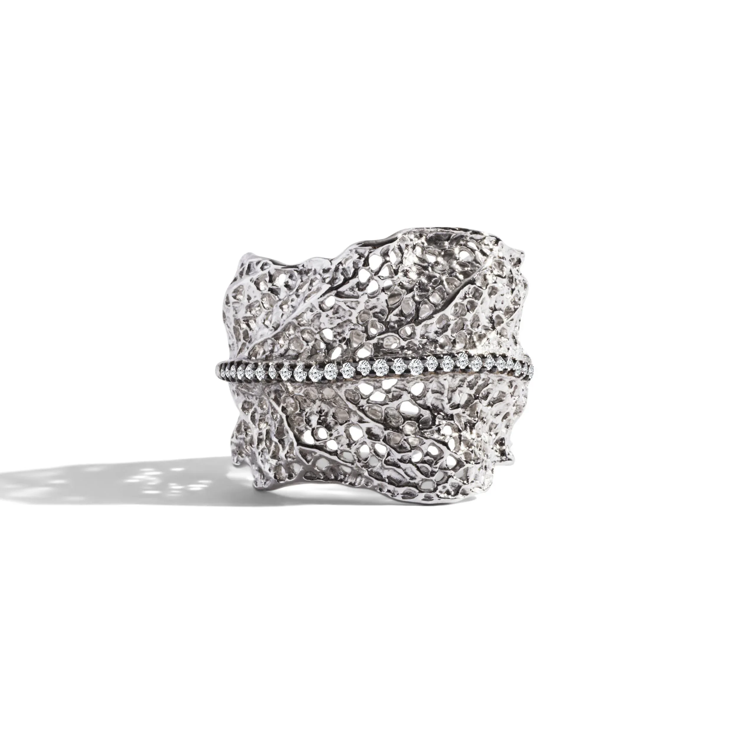 Gooseberry Ring with Diamonds - Silver - Image 3