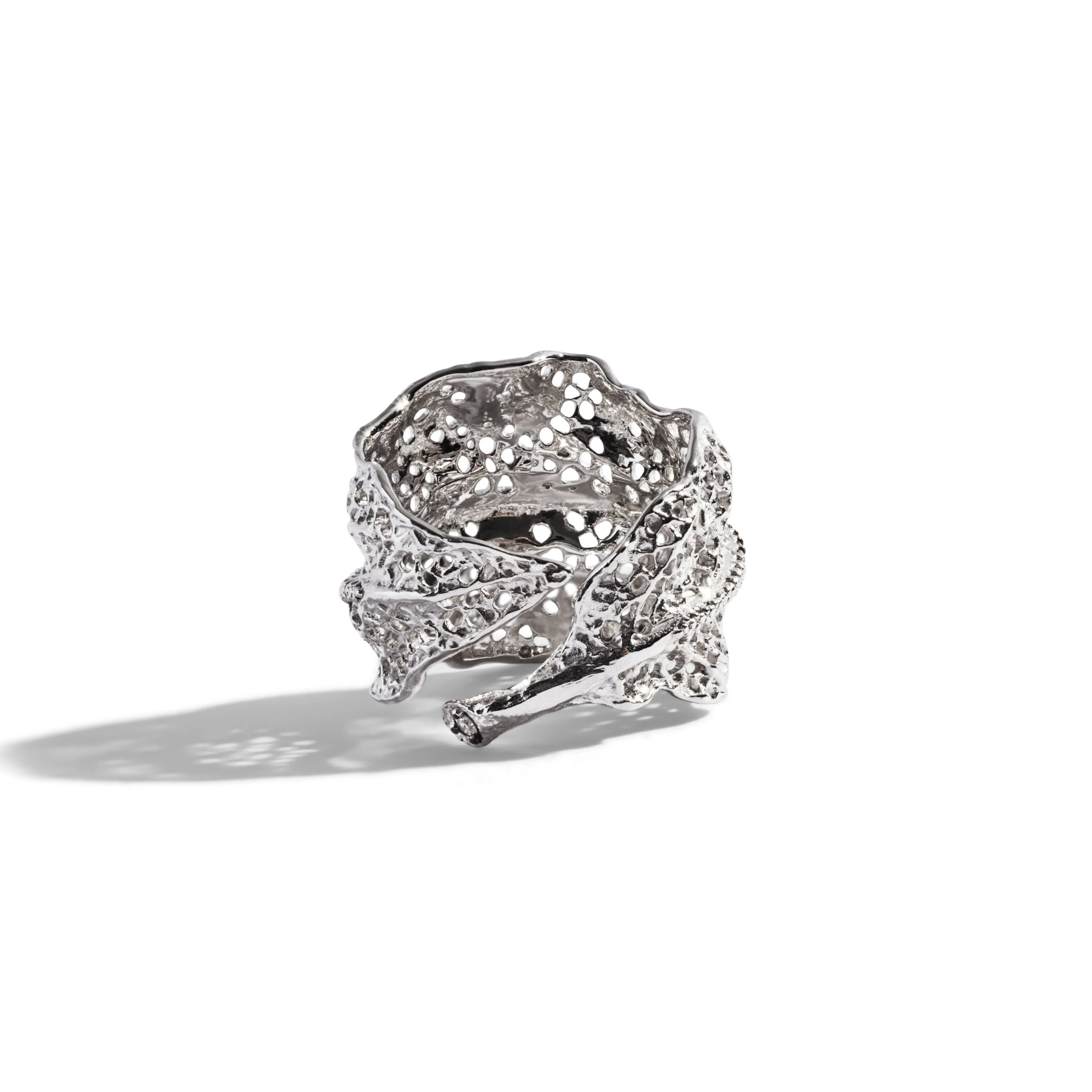 Gooseberry Ring with Diamonds - Silver - Image 4
