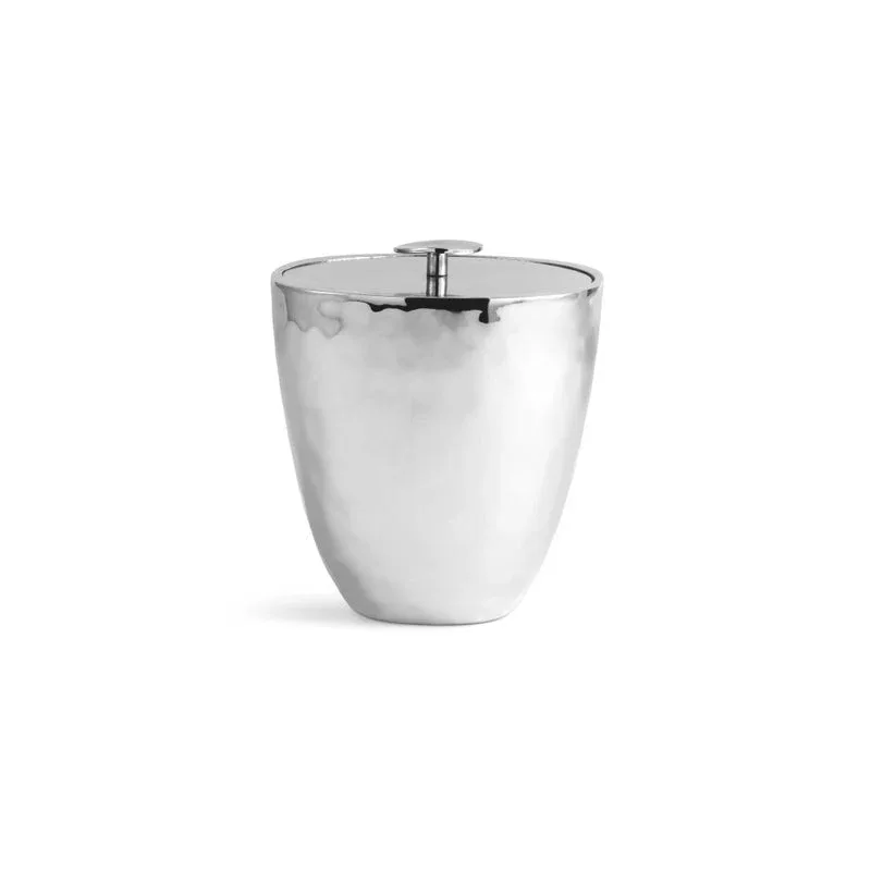 Reflective Ice Bucket with Tongs - Image 2