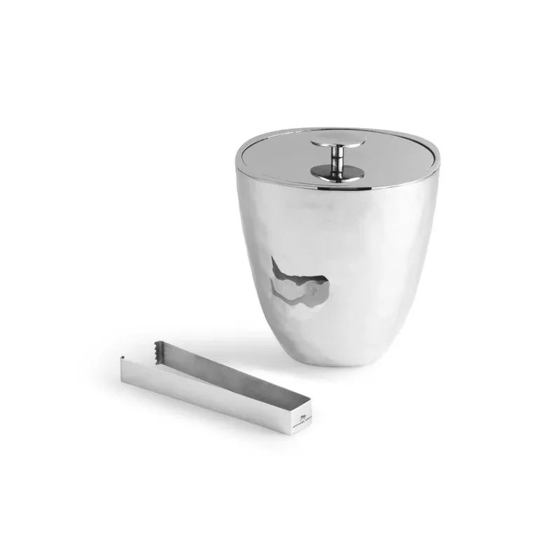 Reflective Ice Bucket with Tongs - Image 4