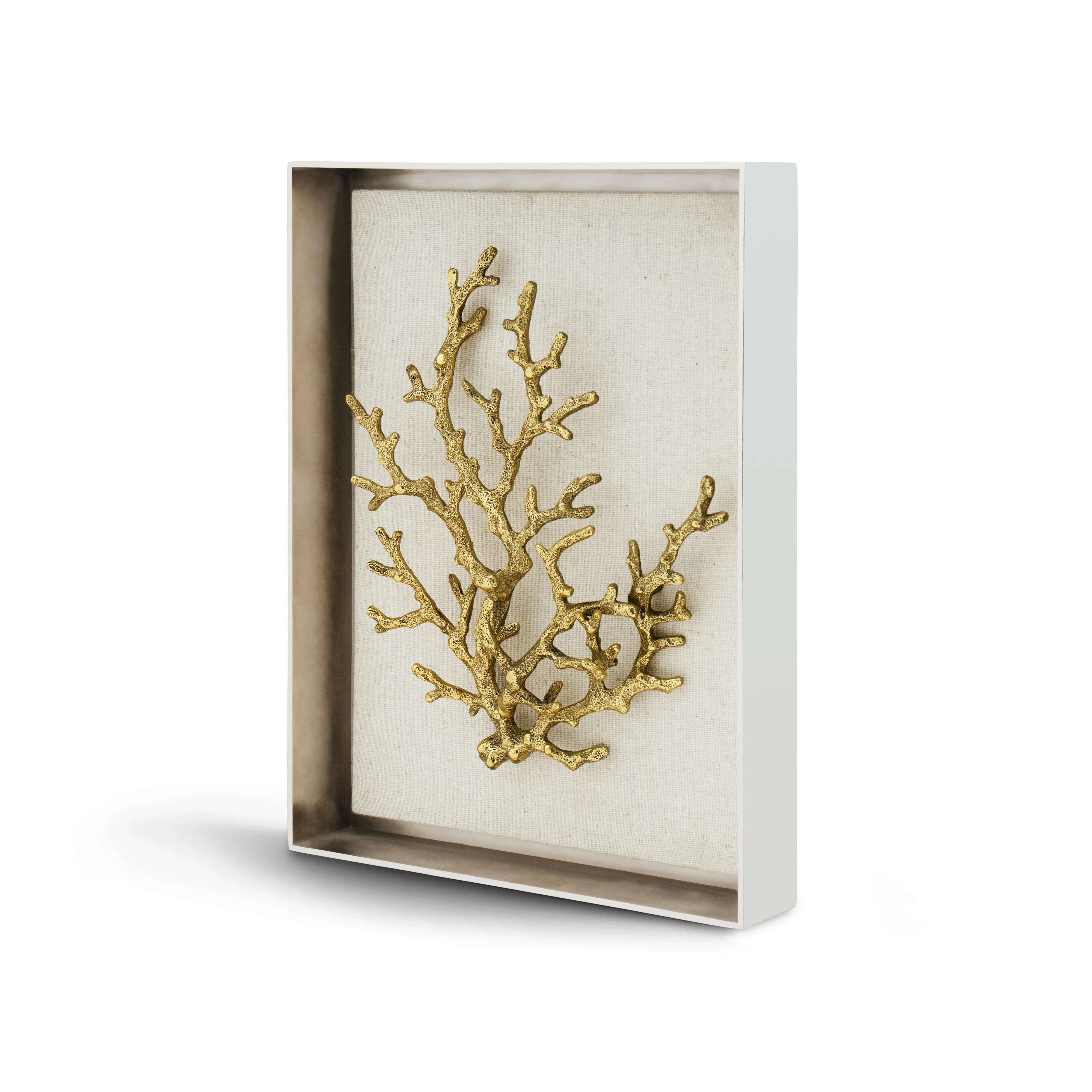 Ocean Coral Fabric Shadow Box - Image 4