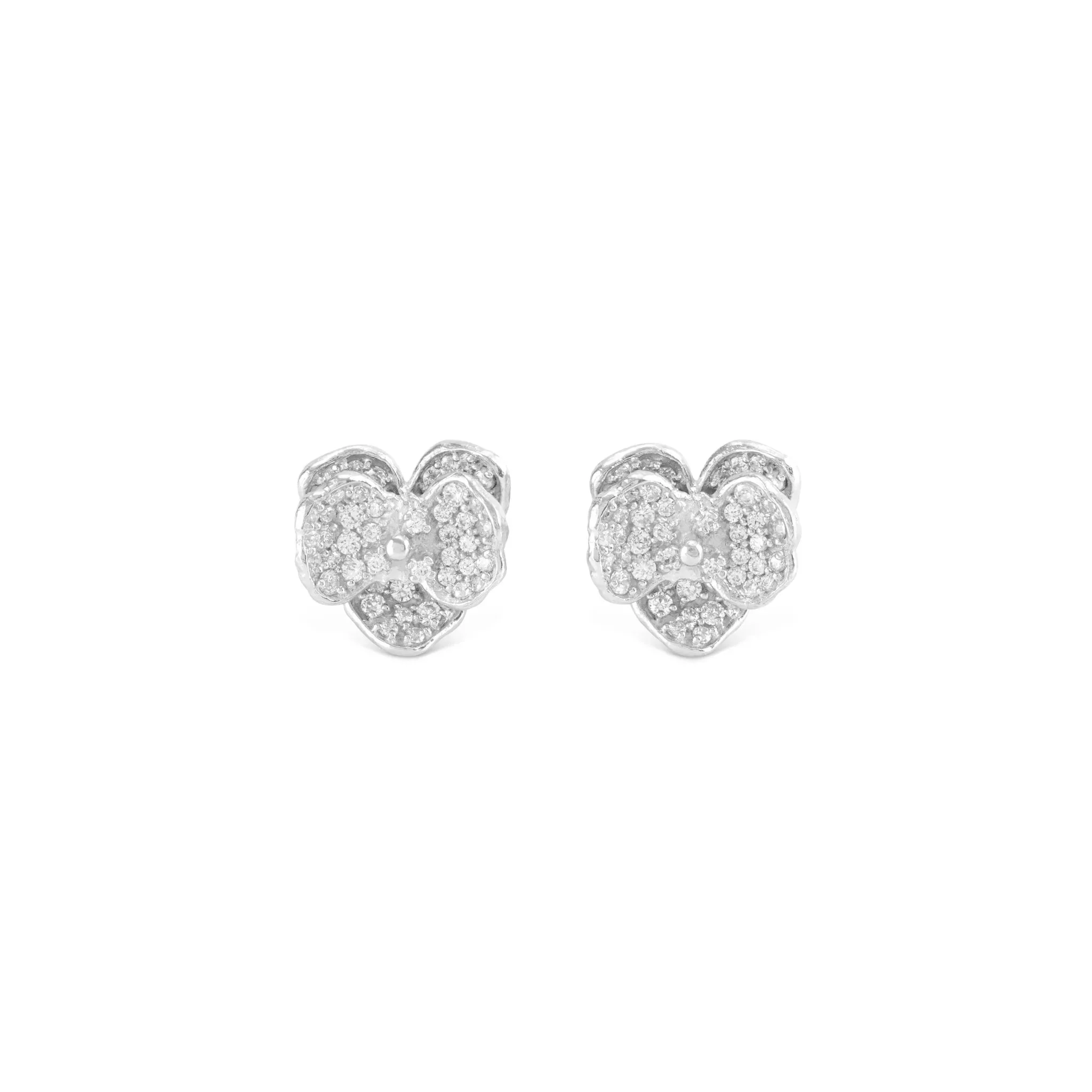 Orchid 11mm Earring with Diamonds