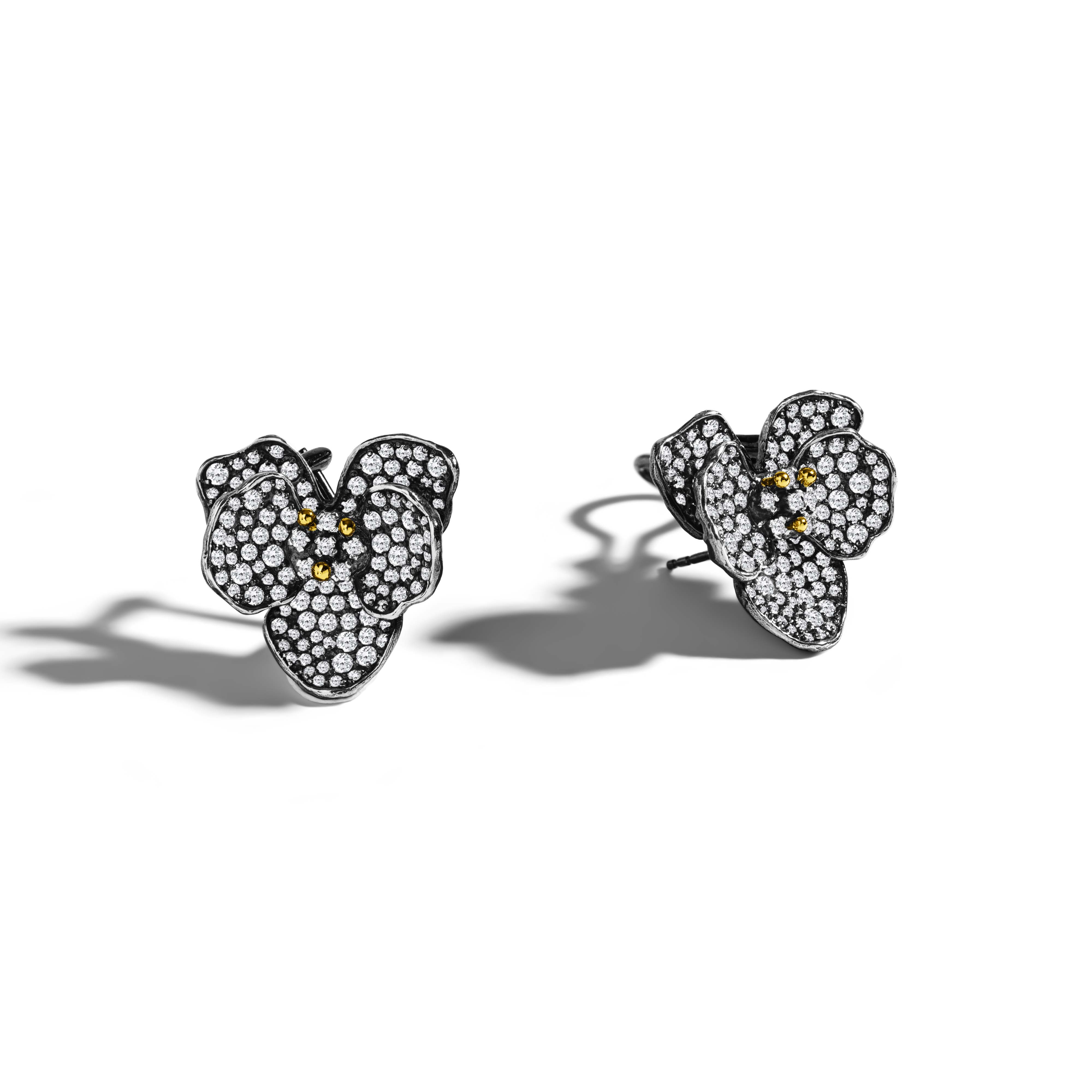 Orchid 21mm Pavé Earrings - Image 2