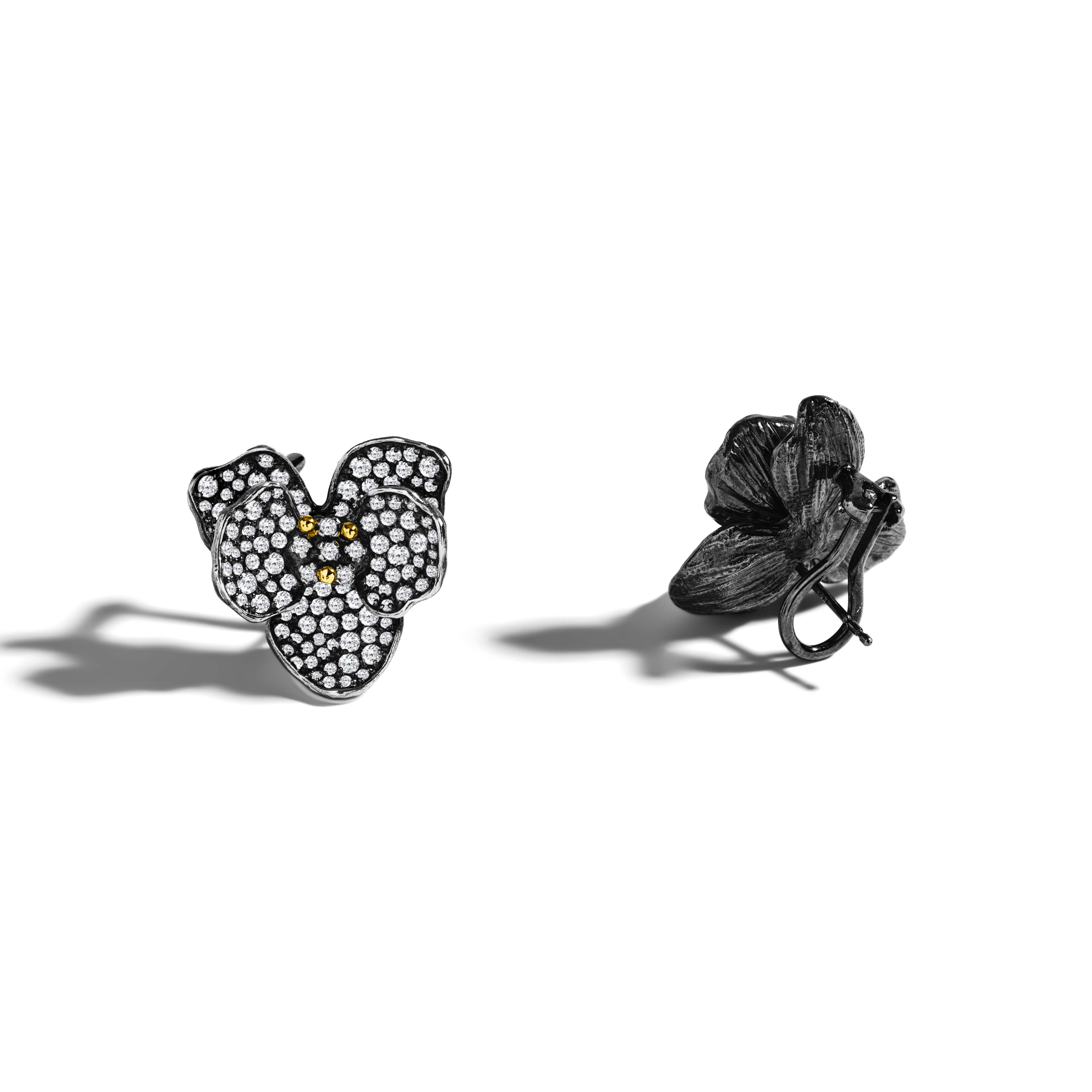 Orchid 21mm Pavé Earrings - Image 3