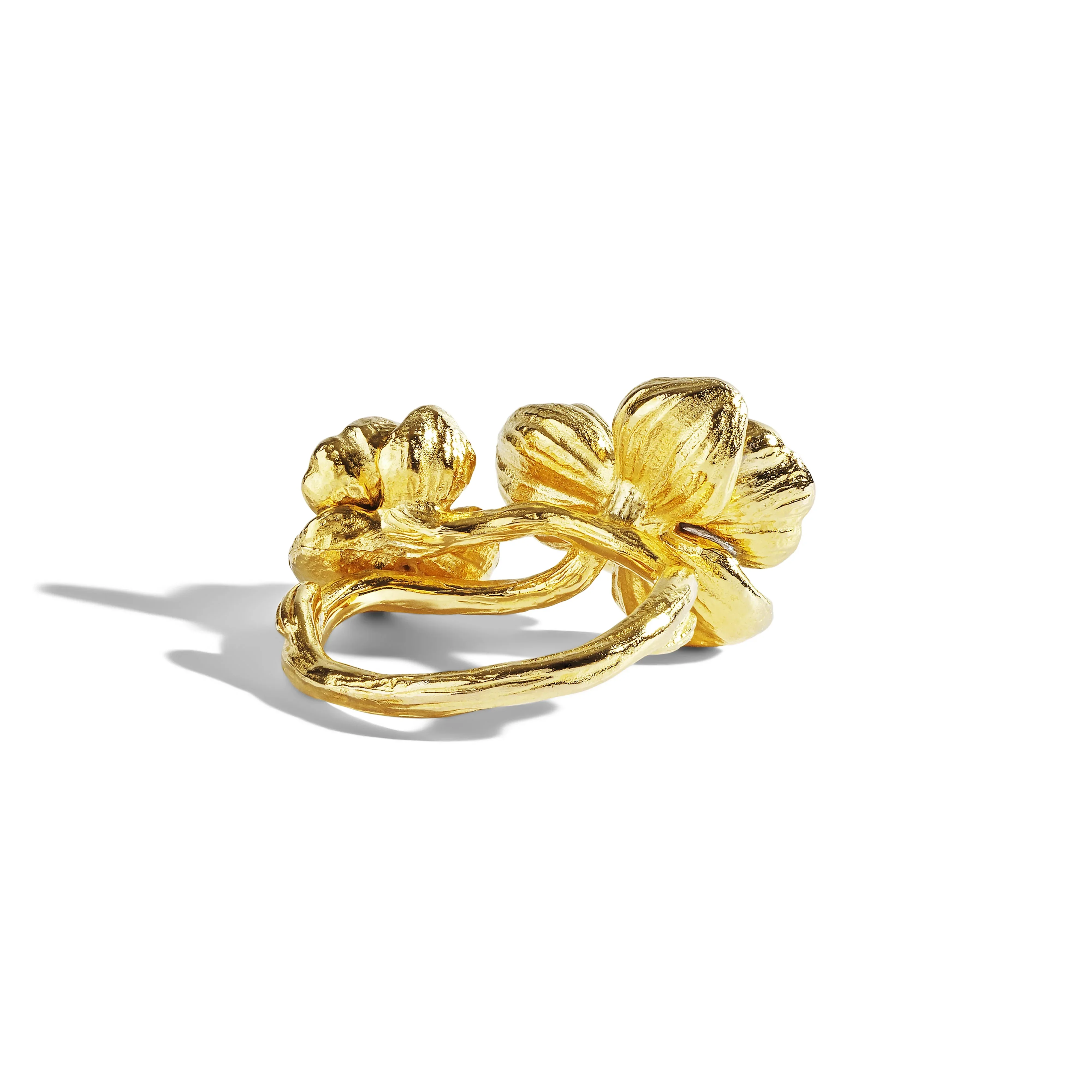Orchid Double Ring with Diamonds - Image 4