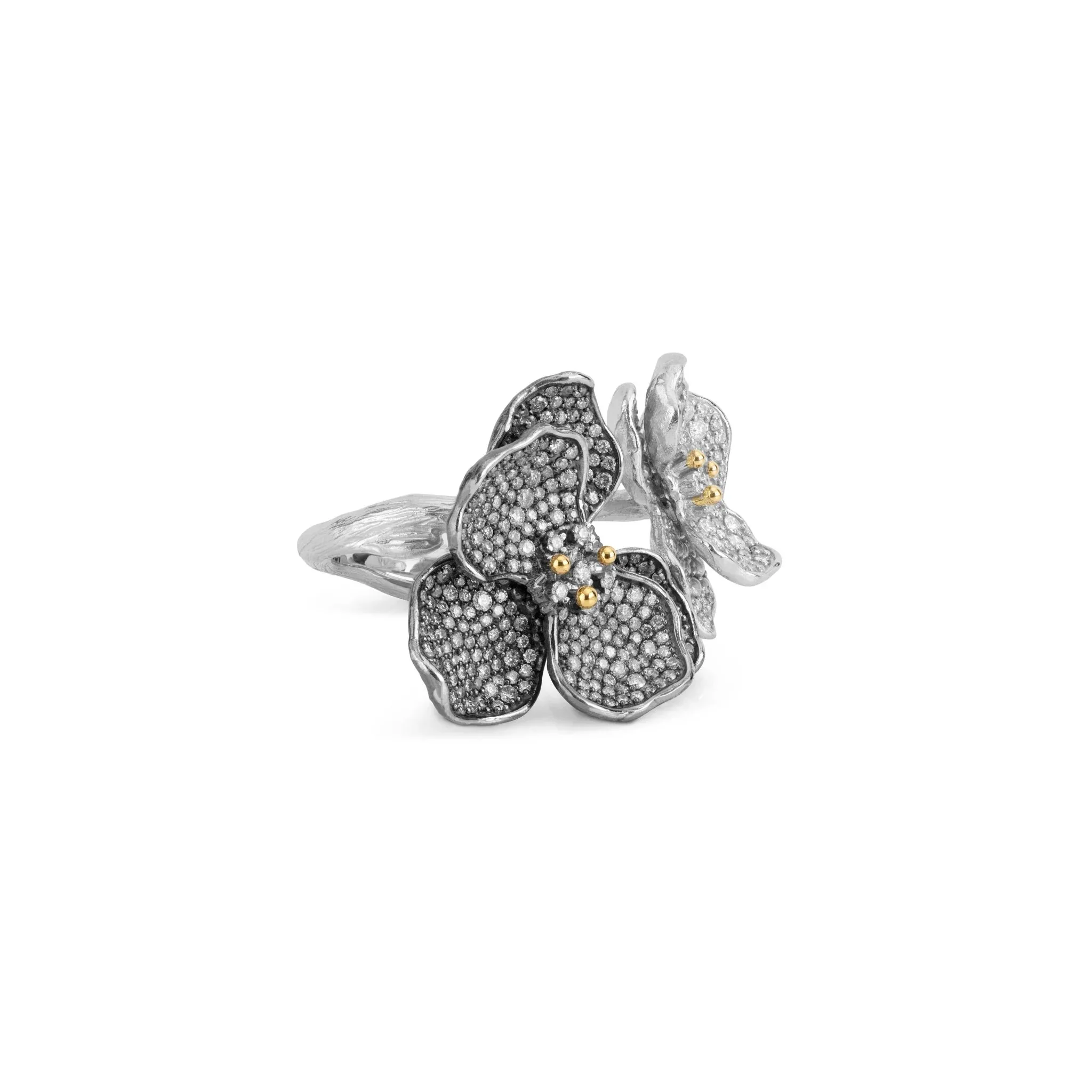 Orchid Double Ring with Diamonds - Image 4