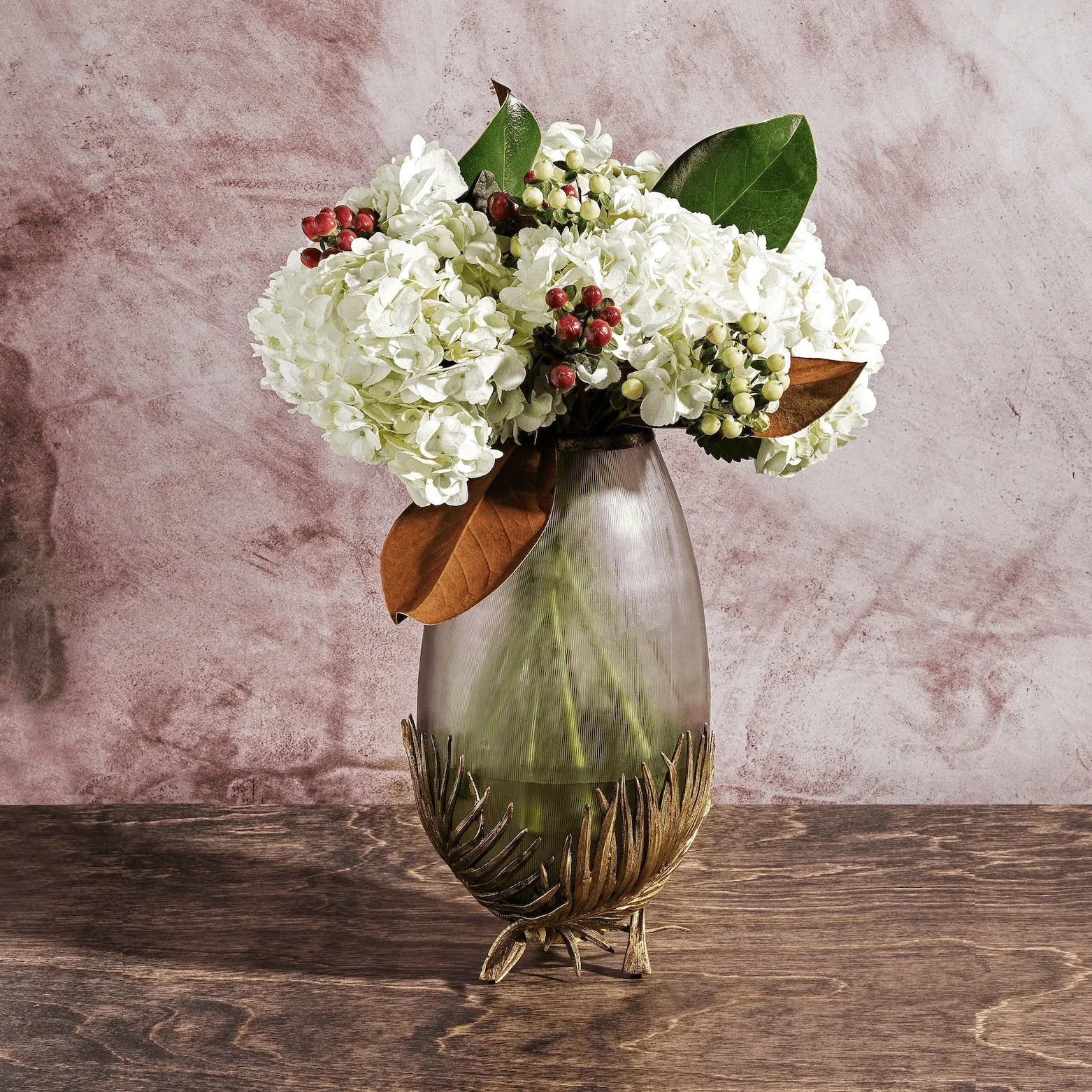 Palm Medium Glass Vase - Image 2