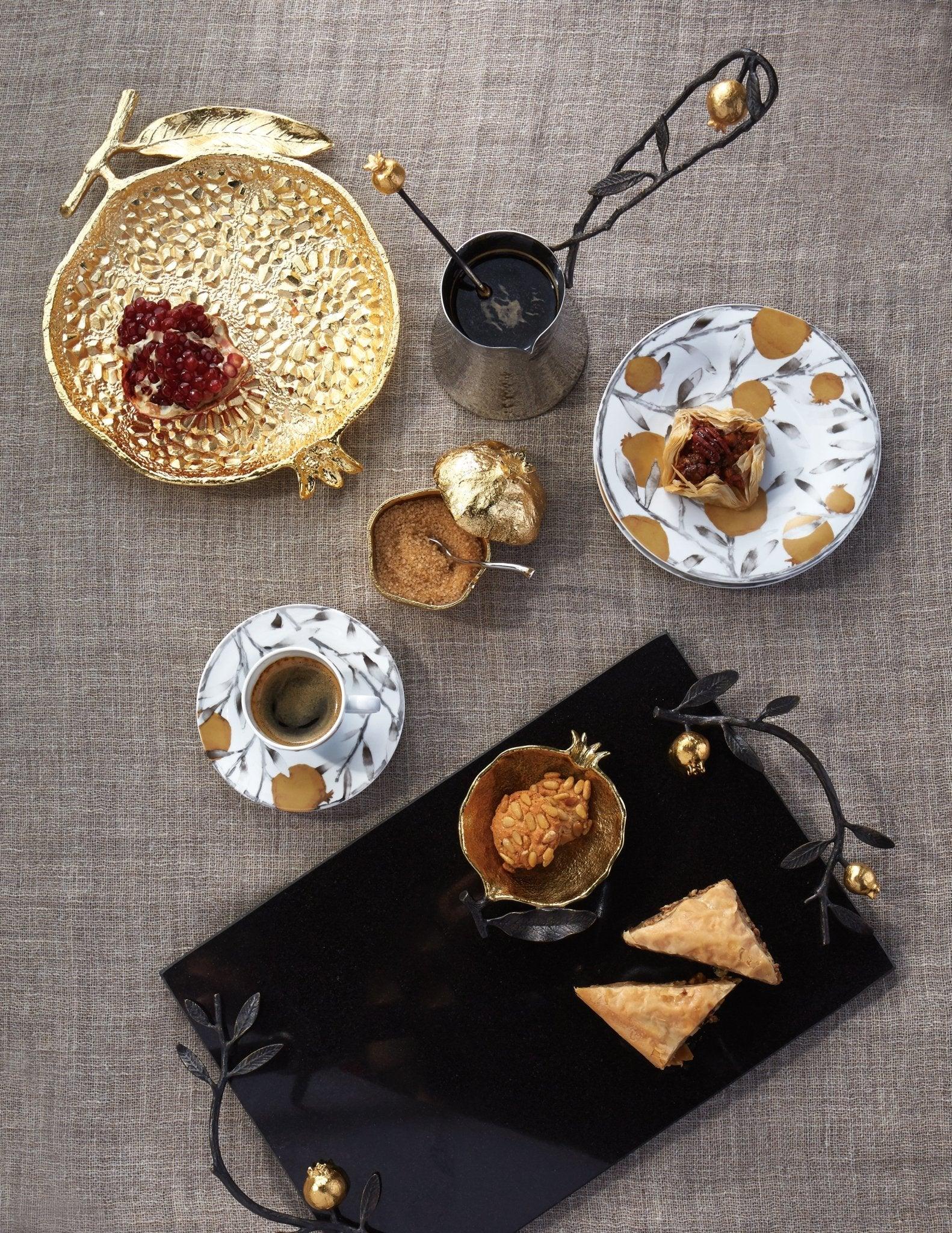 Pomegranate Coffee Pot with Spoon - Medium - Image 2