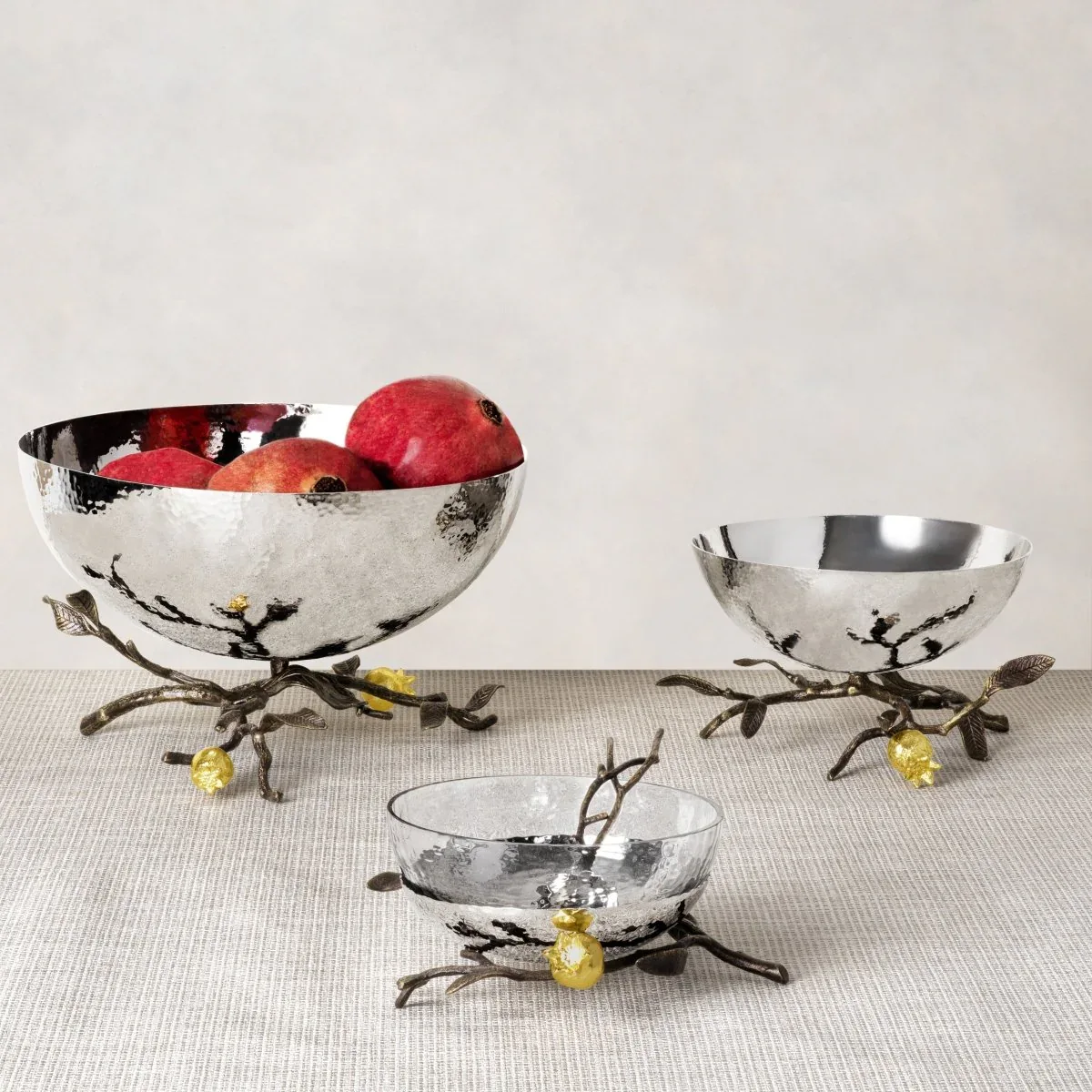 Pomegranate Glass Bowl with Spoon - Image 2
