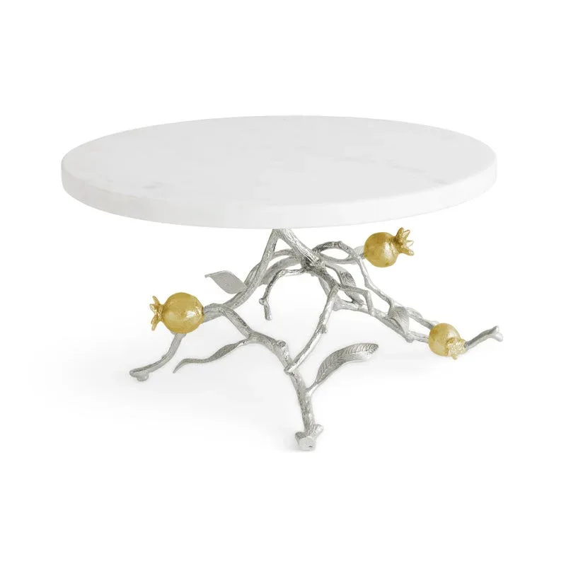Pomegranate Silver & Gold Cake Stand - Image 5