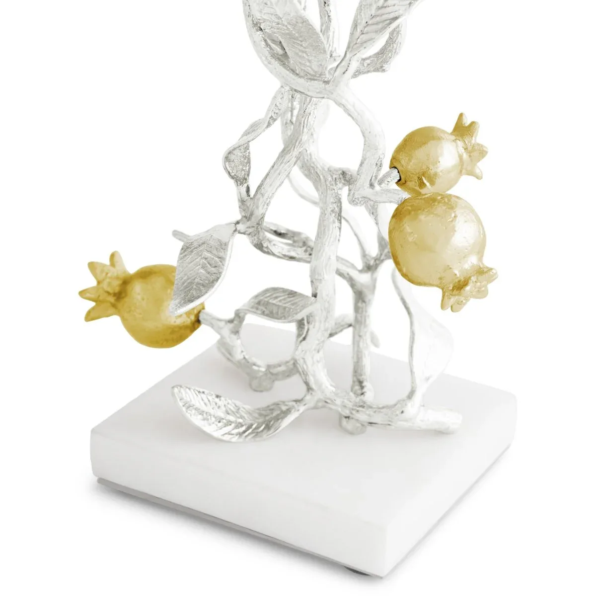 Pomegranate Silver & Gold Candleholders S/2 - Image 5