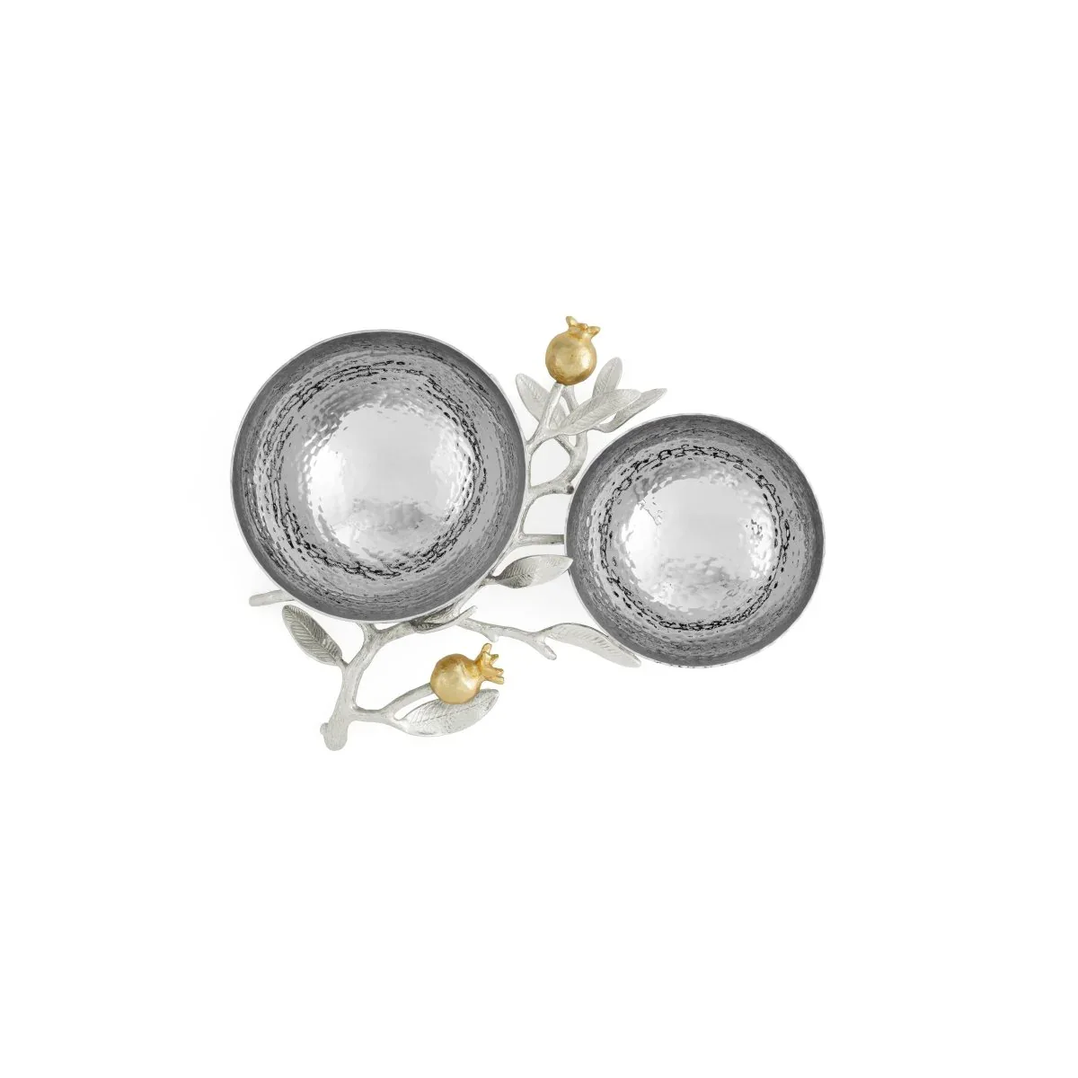 Pomegranate Silver & Gold Double Bowl - Image 5