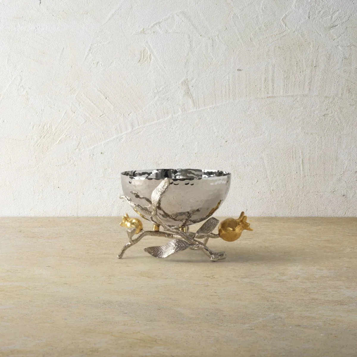 Pomegranate Silver & Gold Nut Bowl - Image 2
