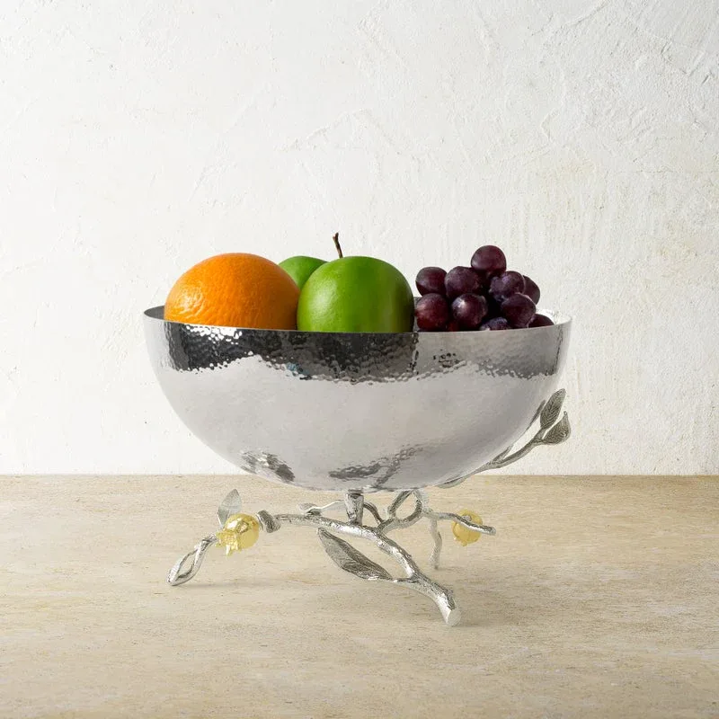 Pomegranate Silver & Gold Serving Bowl - Image 3
