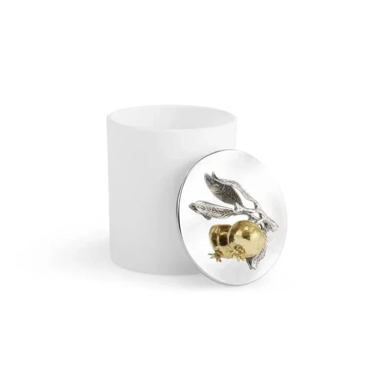 Pomegranate Silver & Gold Scented Candle, 8 oz. - Image 5