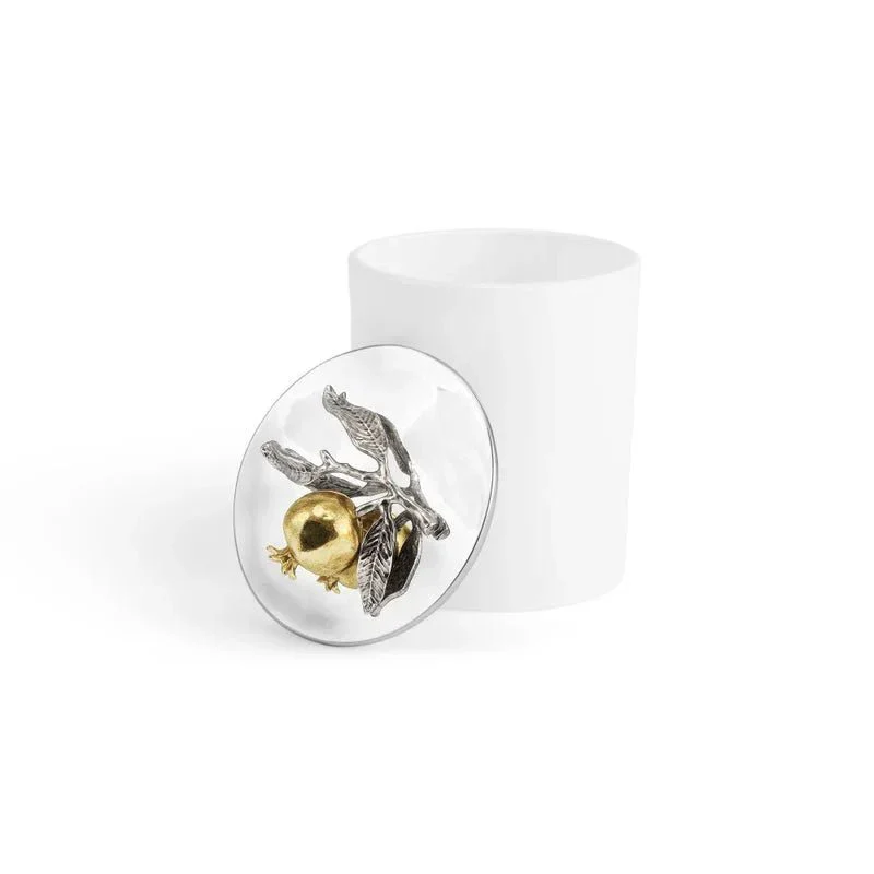 Pomegranate Silver & Gold Scented Candle, 8 oz. - Image 6