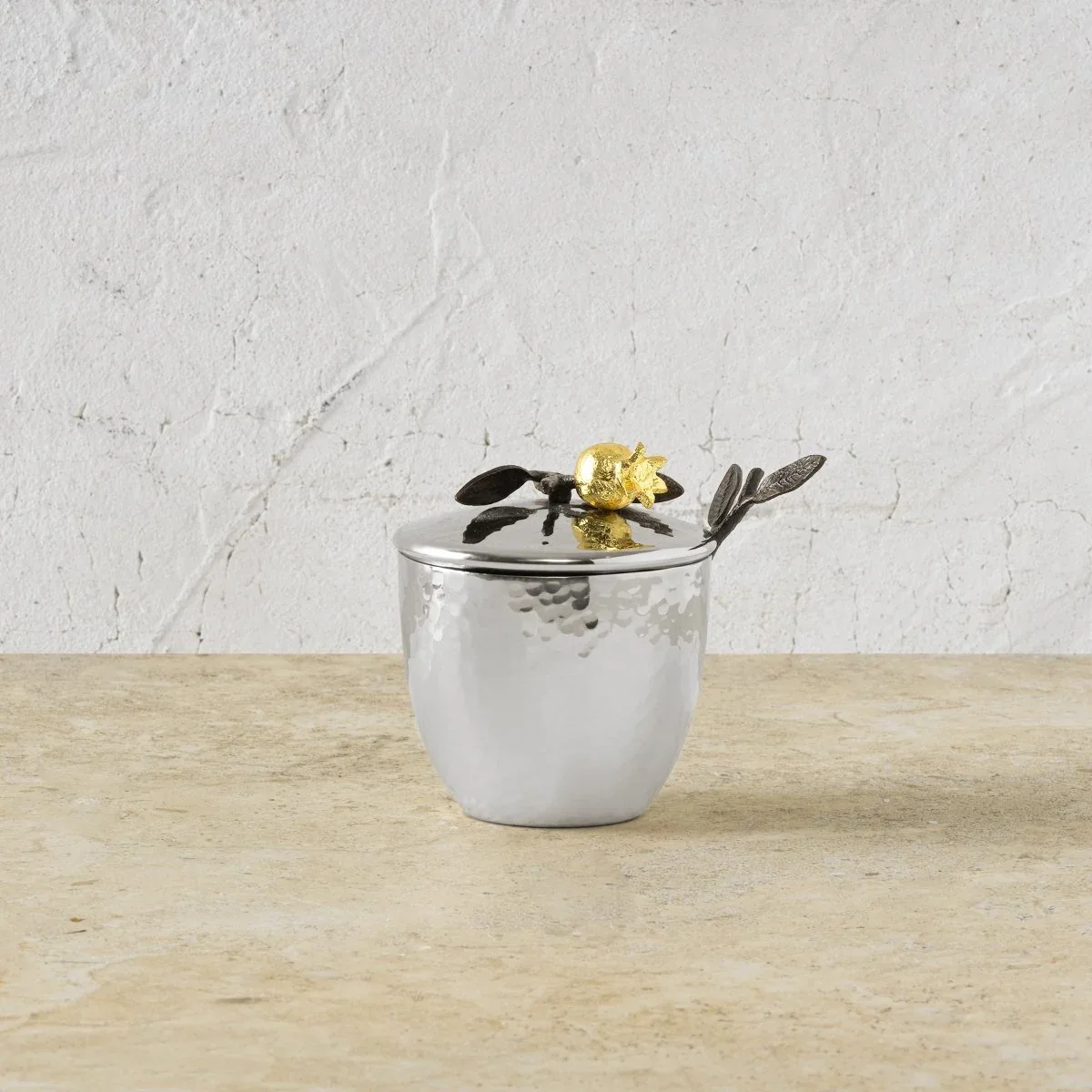 Pomegranate Sugar Pot with Spoon - Image 2