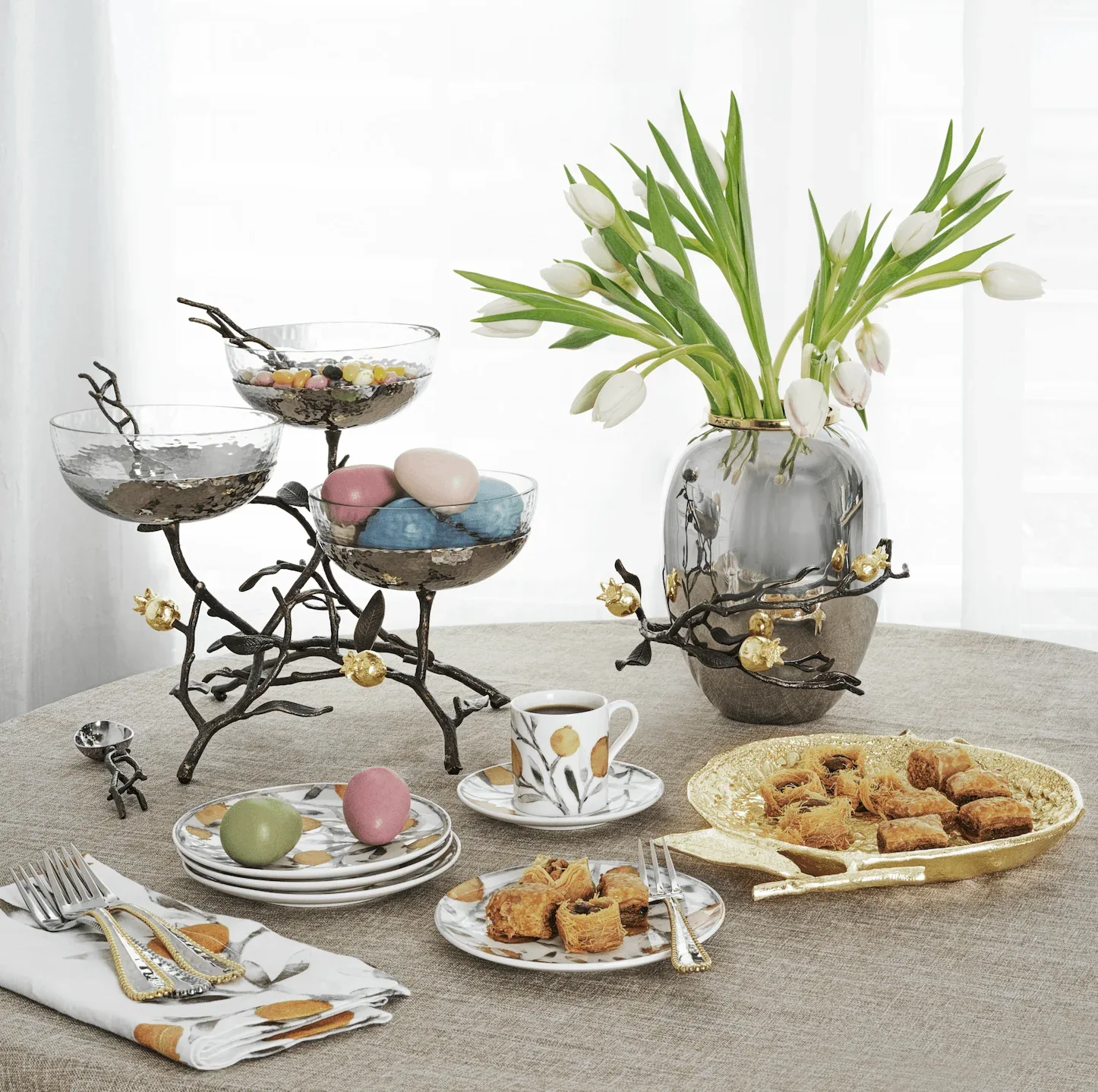 Pomegranate Tidbit Plate Set - Image 6