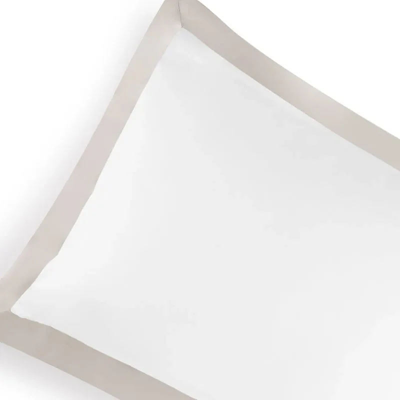 Queen Pillowcase Set - Stone and White - Image 4