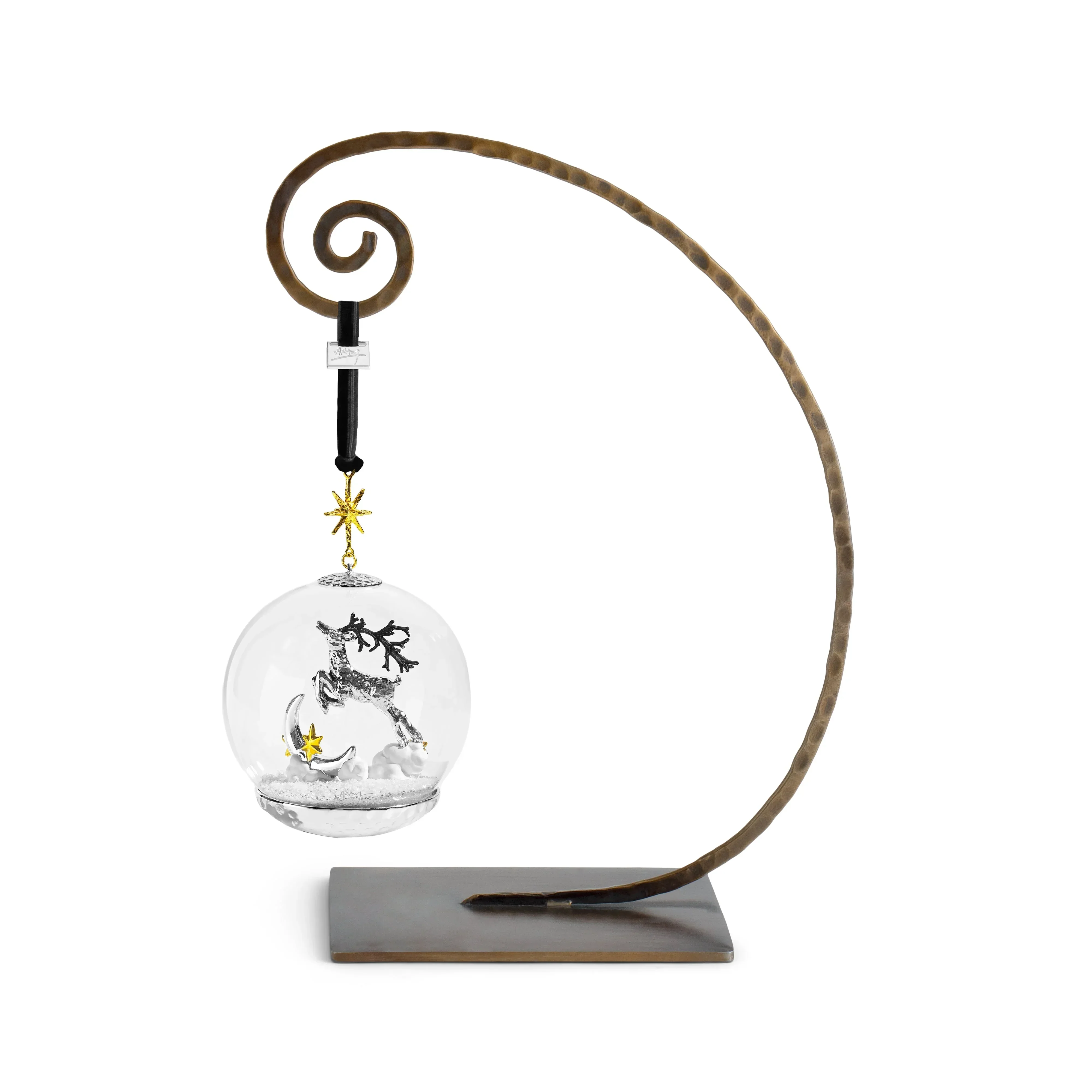 Reindeer Snow Globe Ornament - Image 2