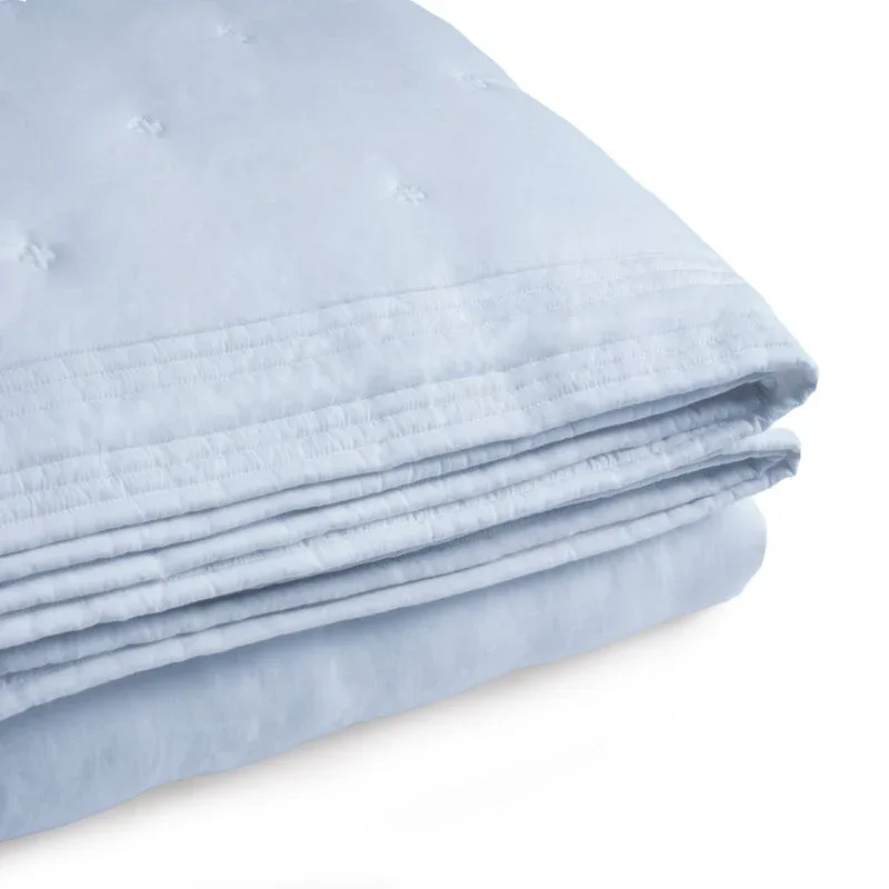 Tufted Quilt King Coverlet - Sky - Image 3