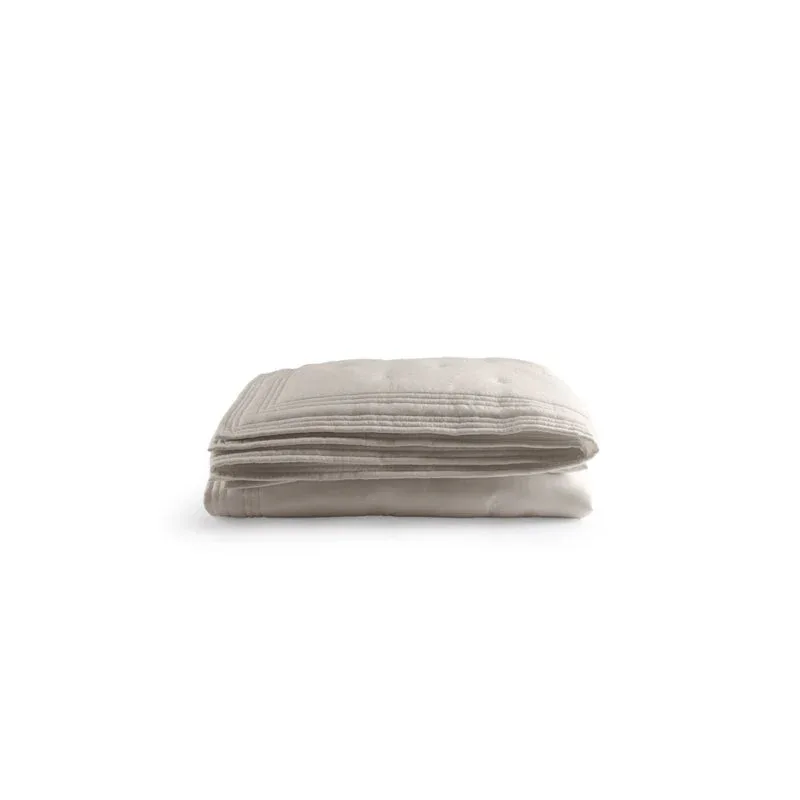 Tufted Quilt Queen Coverlet - Stone - Image 5