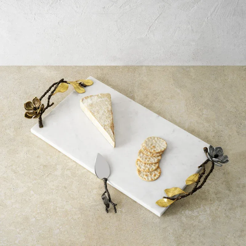 Vintage Bloom Cheese Board with Knife - Image 3